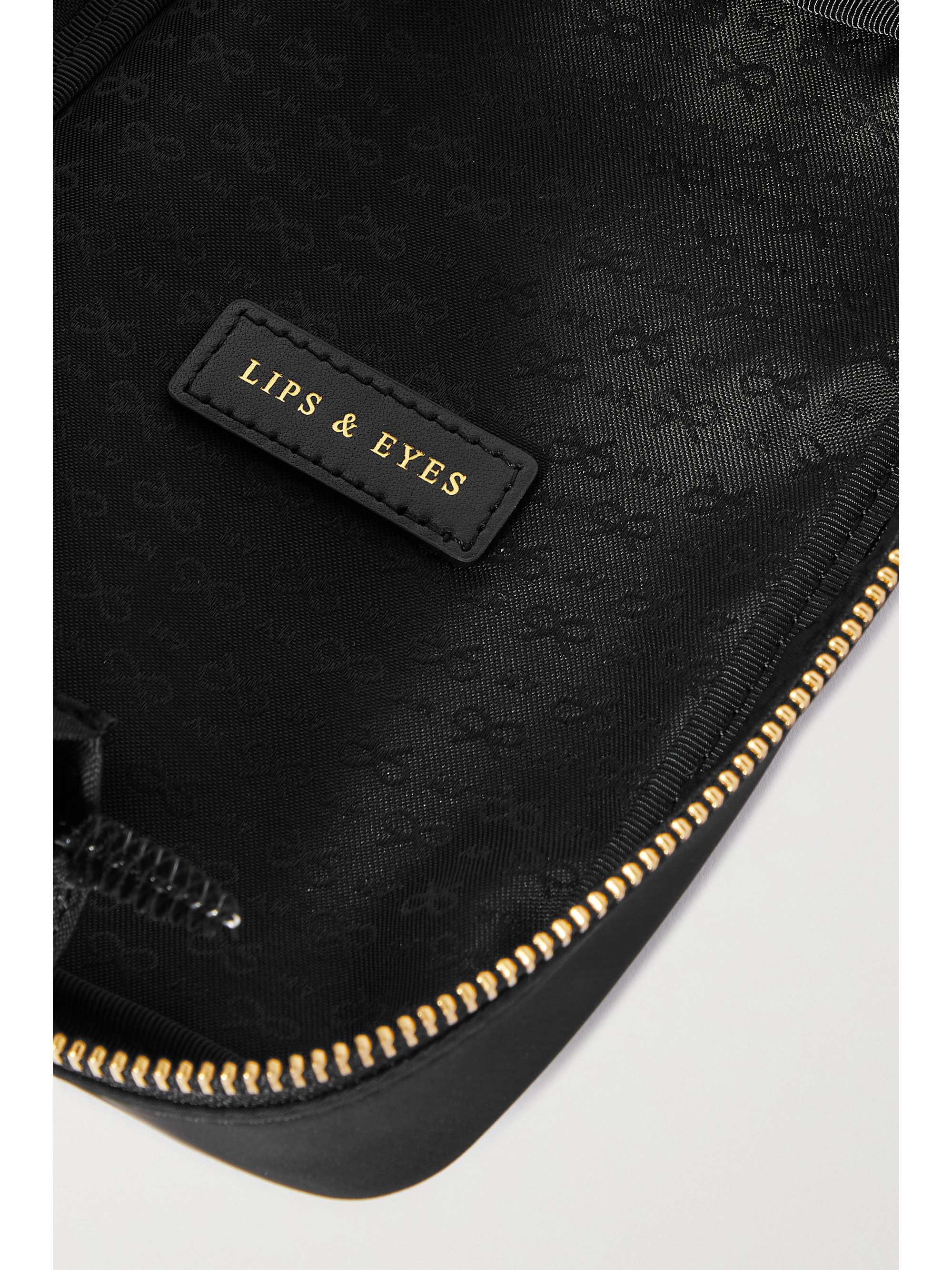 ANYA HINDMARCH Leather-trimmed ECONYL cosmetics case