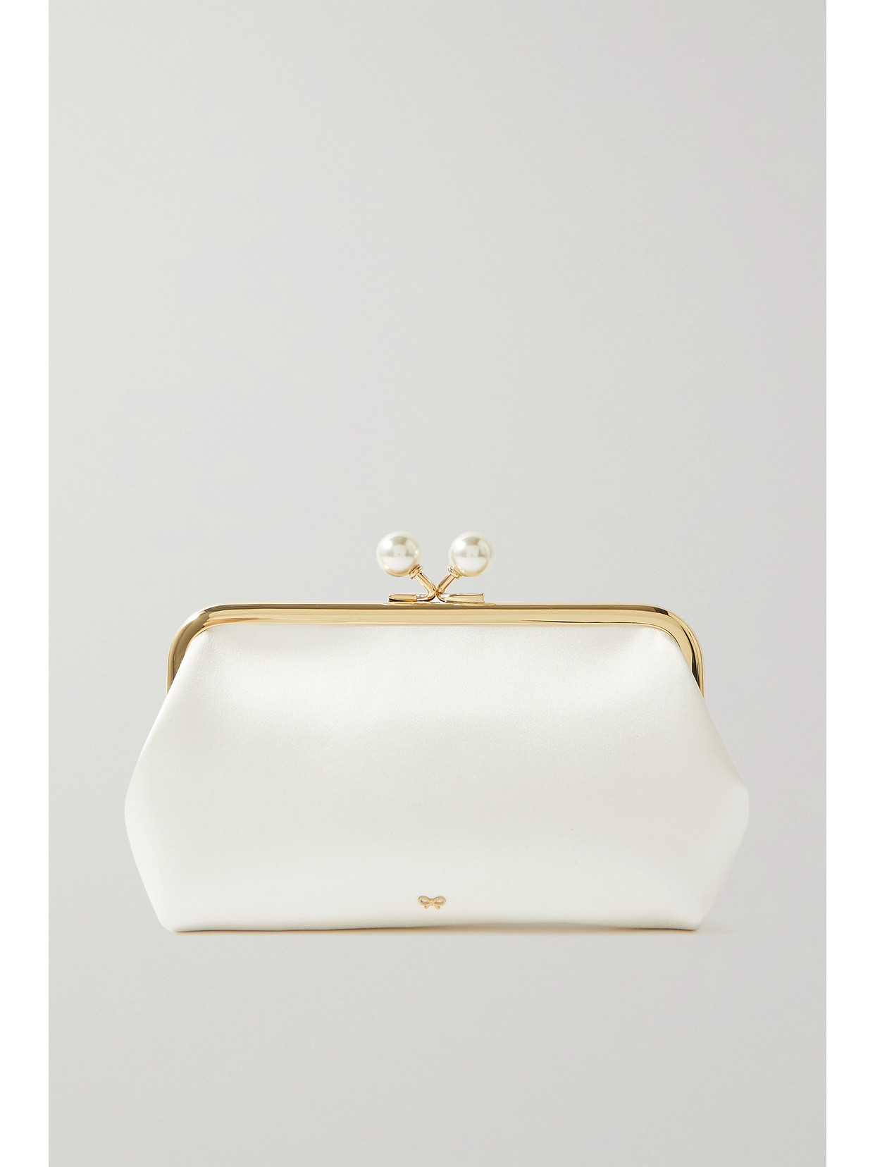 Anya Hindmarch - Maud Recycled-satin Clutch Bag - Ivory