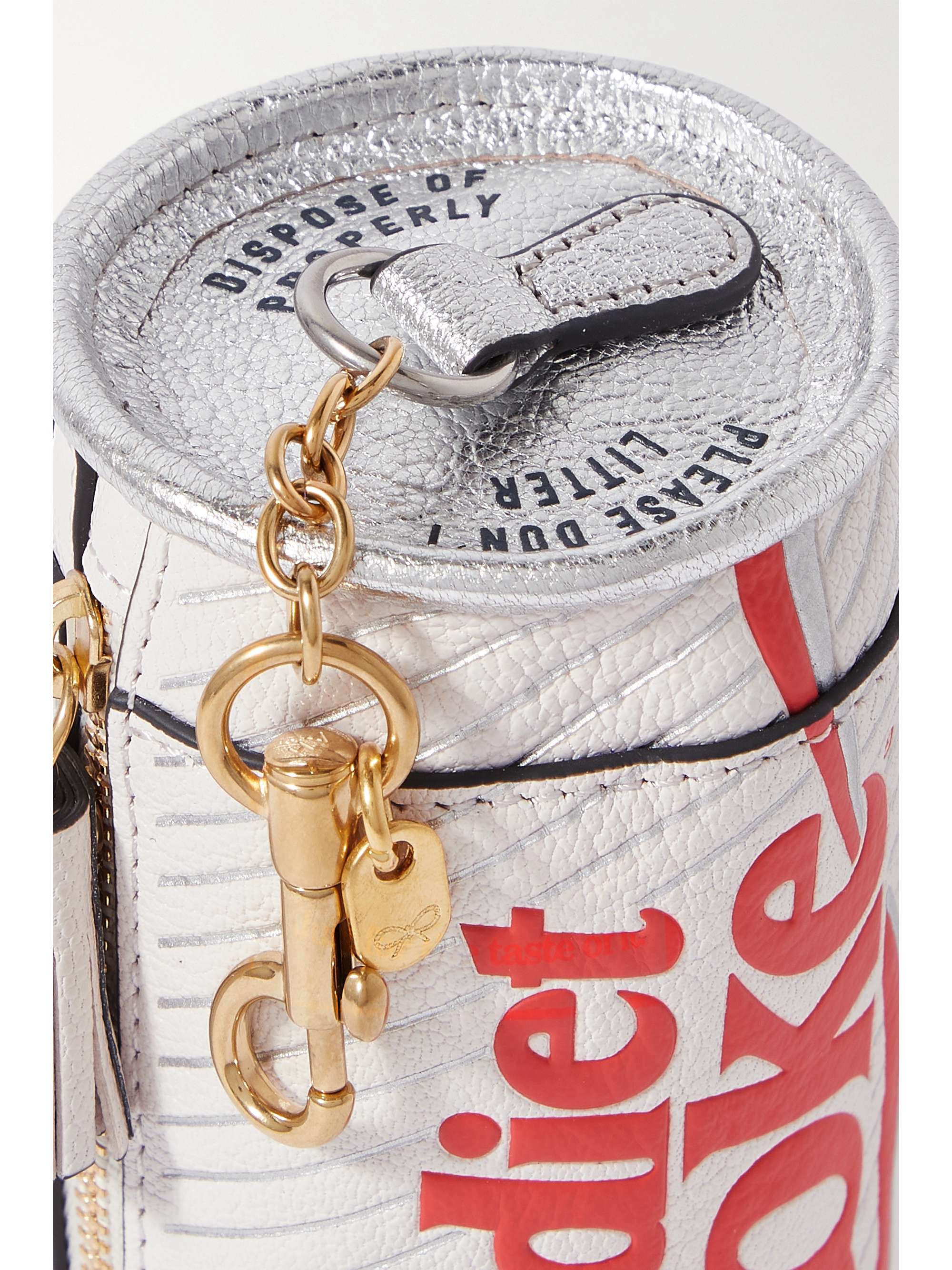 ANYA HINDMARCH Diet Coke appliquéd leather coin purse