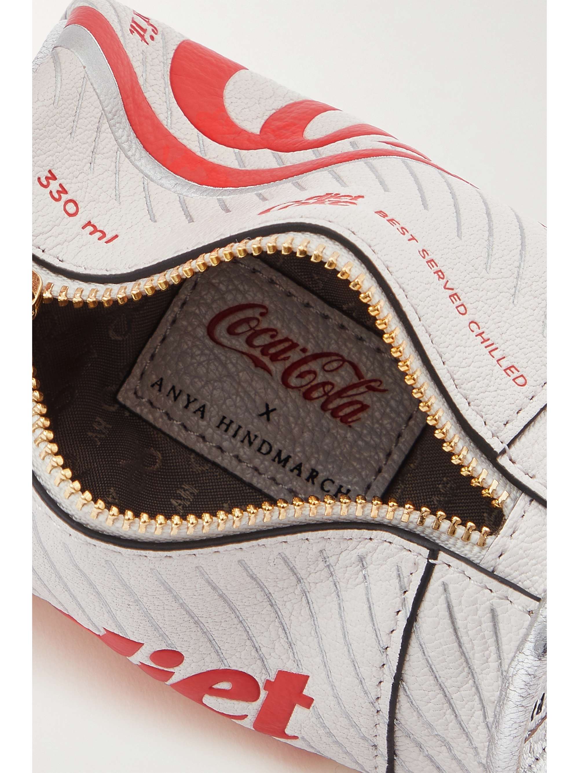 ANYA HINDMARCH Diet Coke appliquéd leather coin purse
