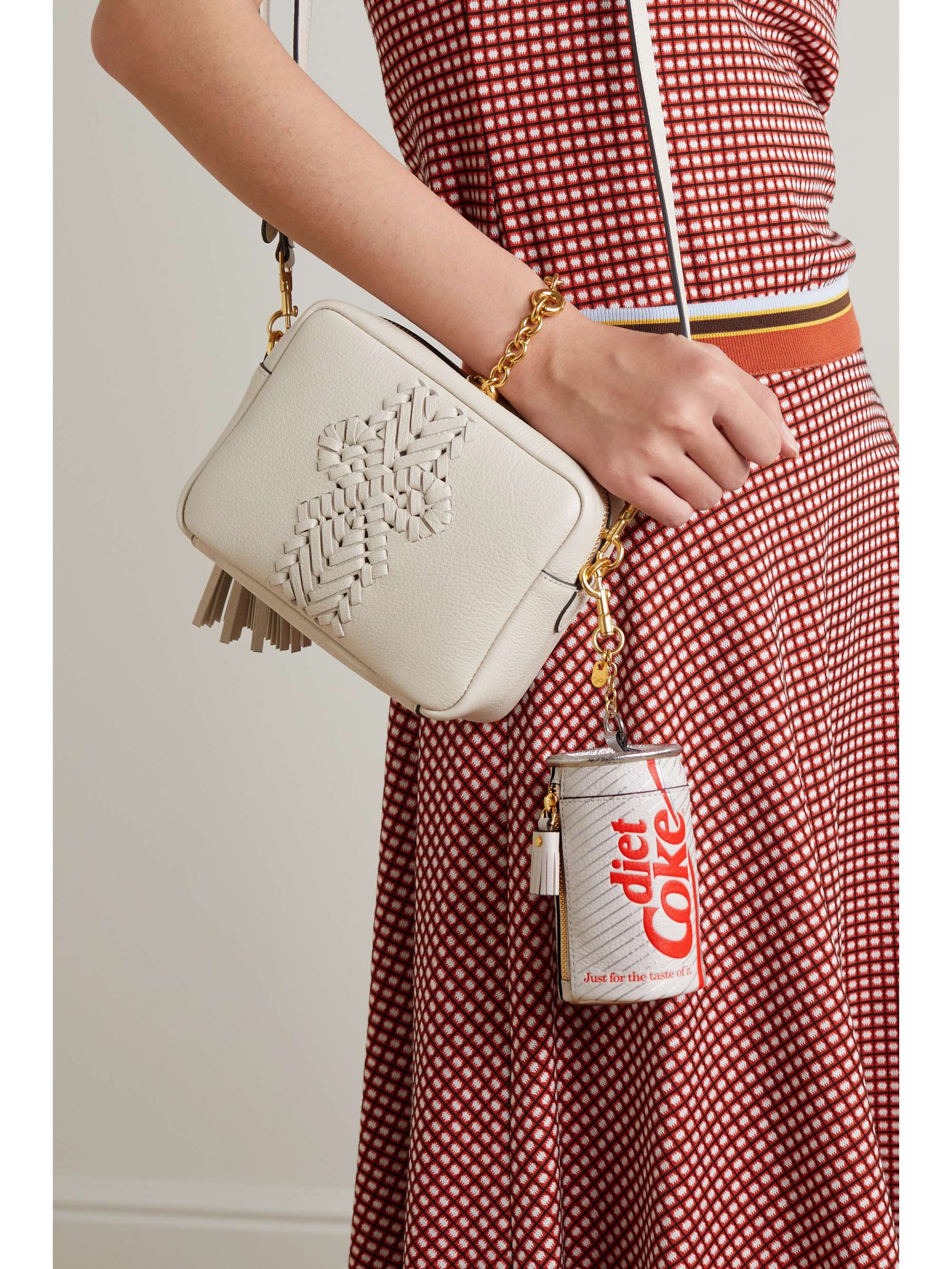 ANYA HINDMARCH Diet Coke appliquéd leather coin purse