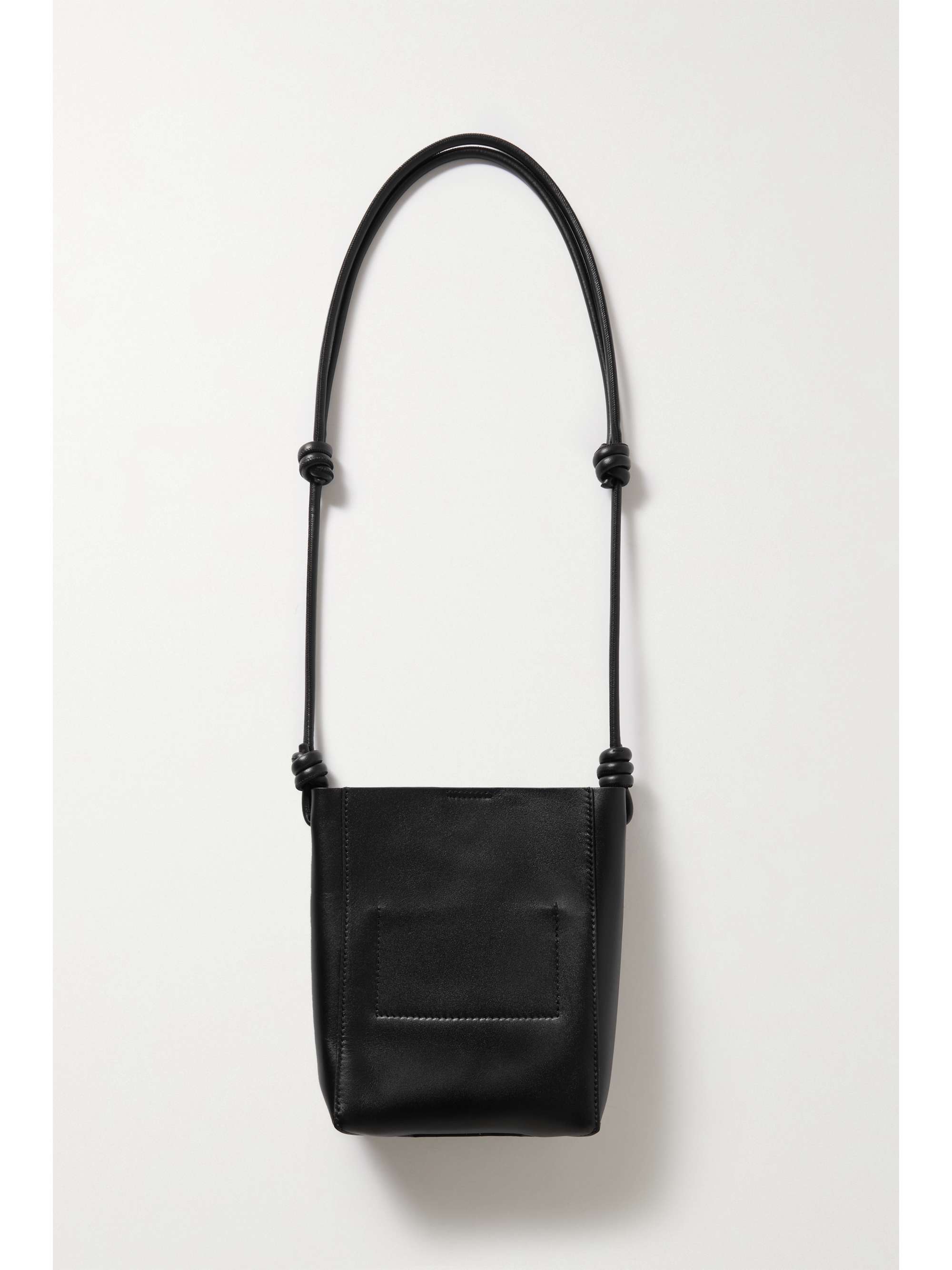 JIL SANDER Knotted leather shoulder bag