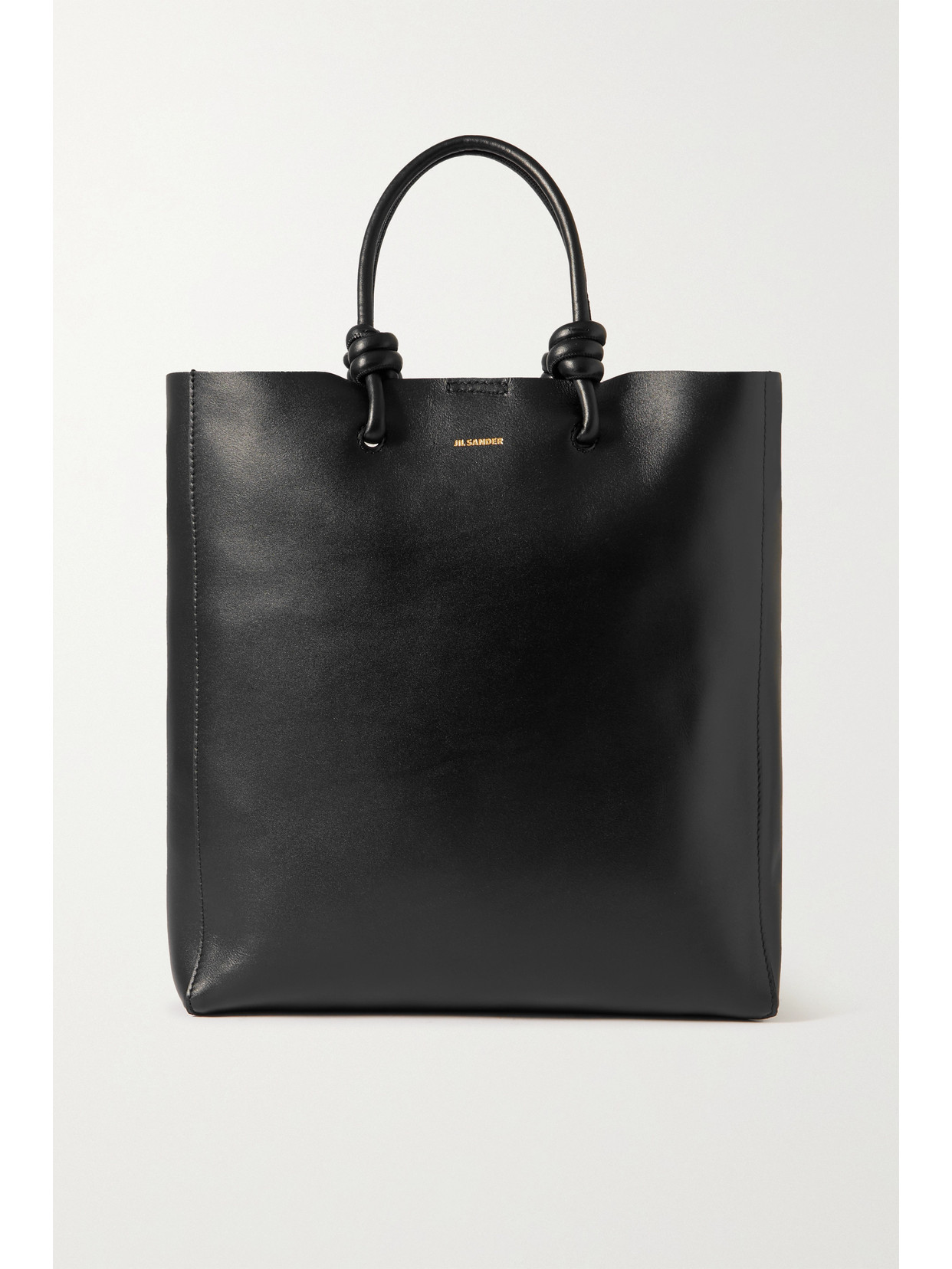 Jil Sander - Knotted Leather Tote - Black