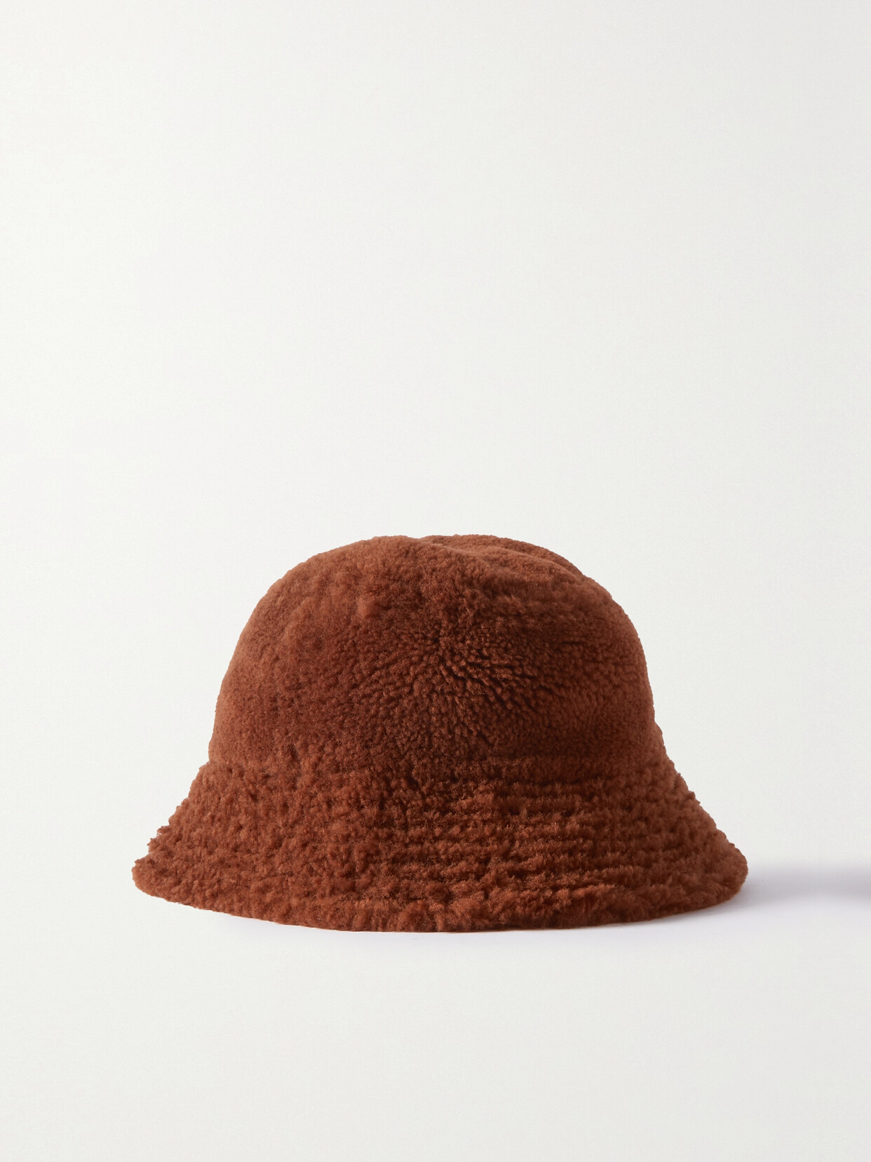 Yves Salomon - Bob Shearling Bucket Hat - Brown