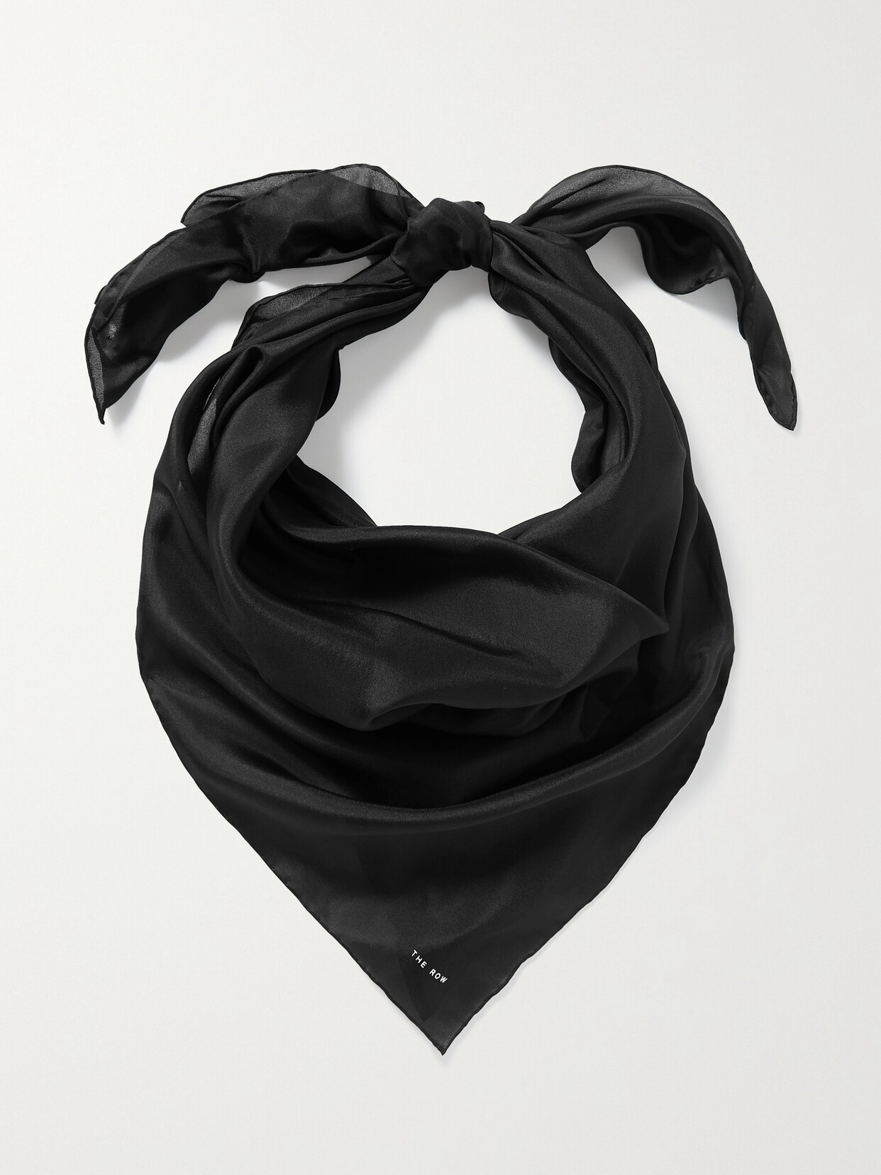 The Row - Margault Silk Scarf - Black