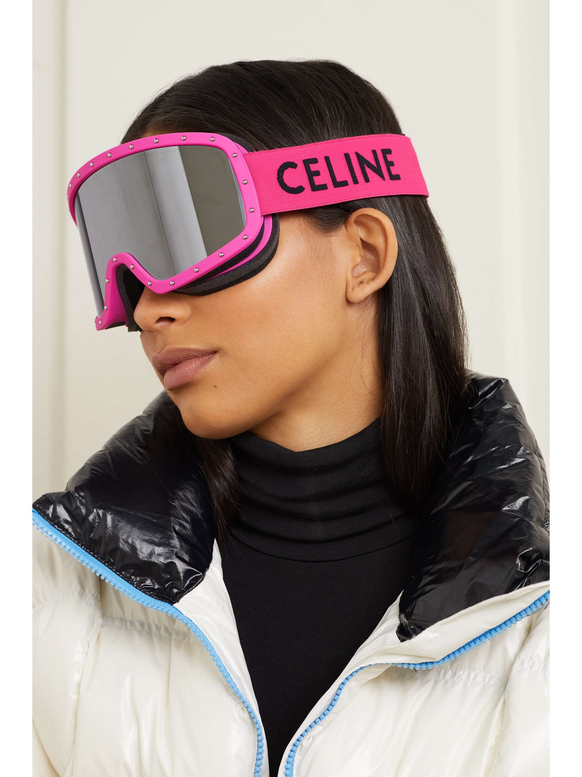 CELINE EYEWEAR Studded ski goggles