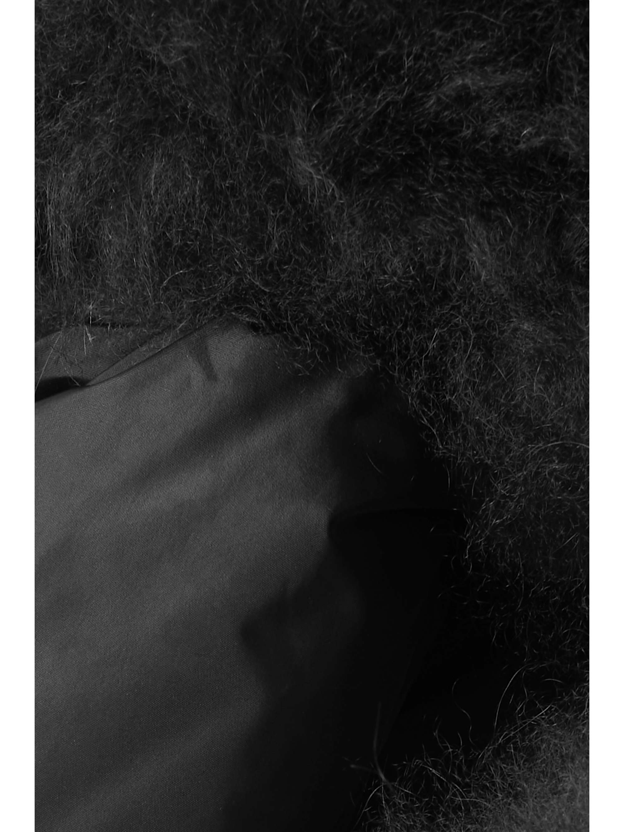 YVES SALOMON Shearling-trimmed padded shell mittens