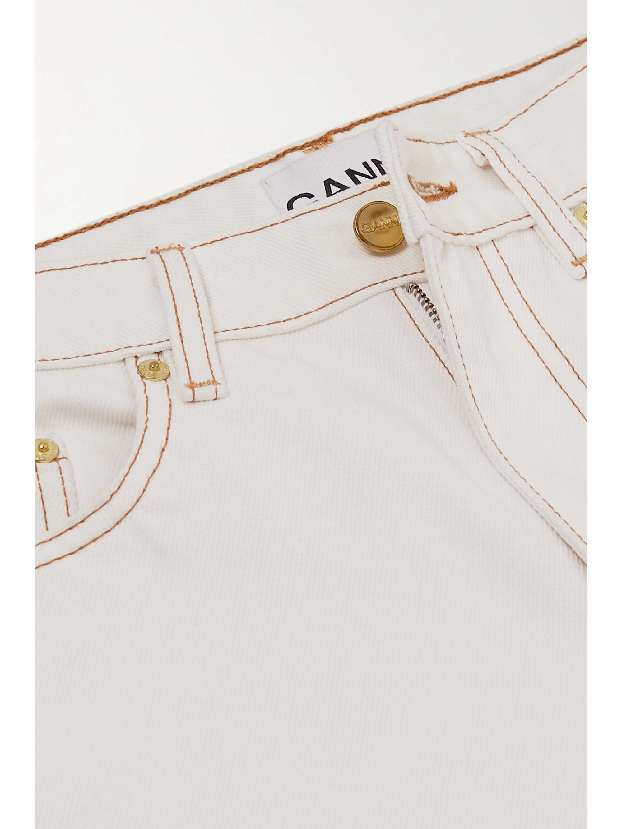 GANNI Jean fuselé taille mi-haute en coton biologique - NET SUSTAIN
