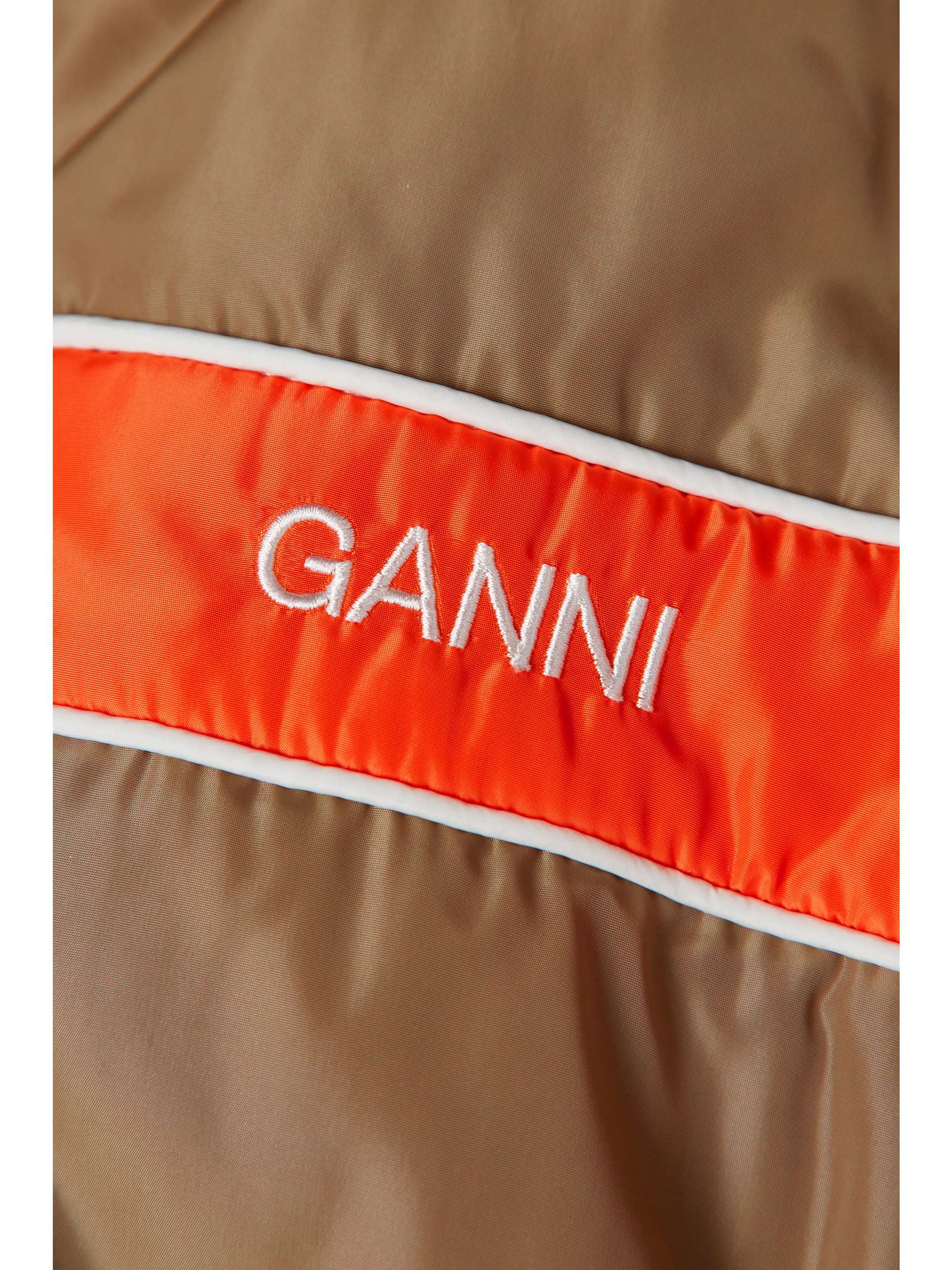 GANNI + NET SUSTAIN color-block recycled-shell jacket