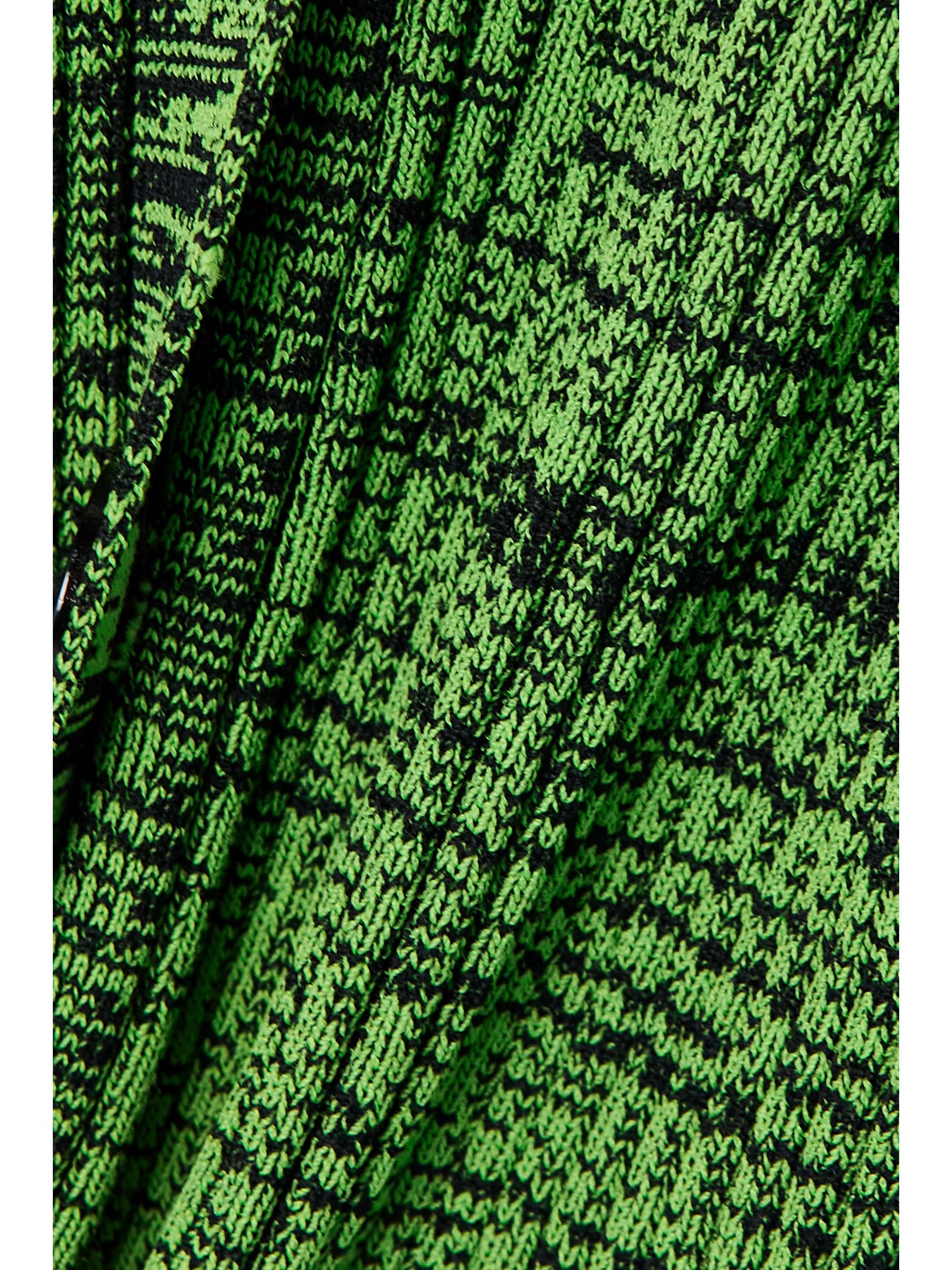 GANNI + NET SUSTAIN cropped mélange knitted cardigan