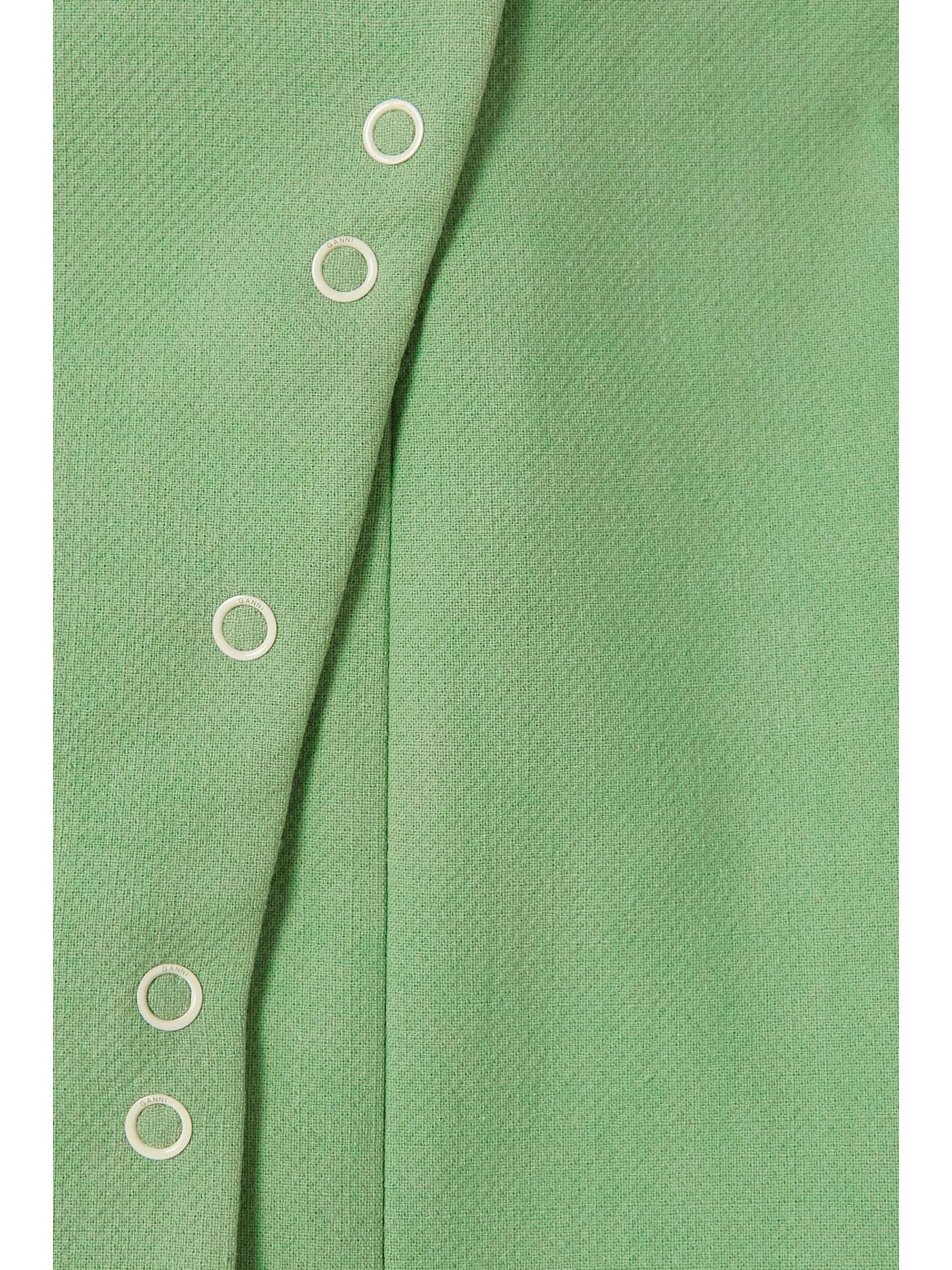 GANNI + NET SUSTAIN organic cotton-voile mini dress