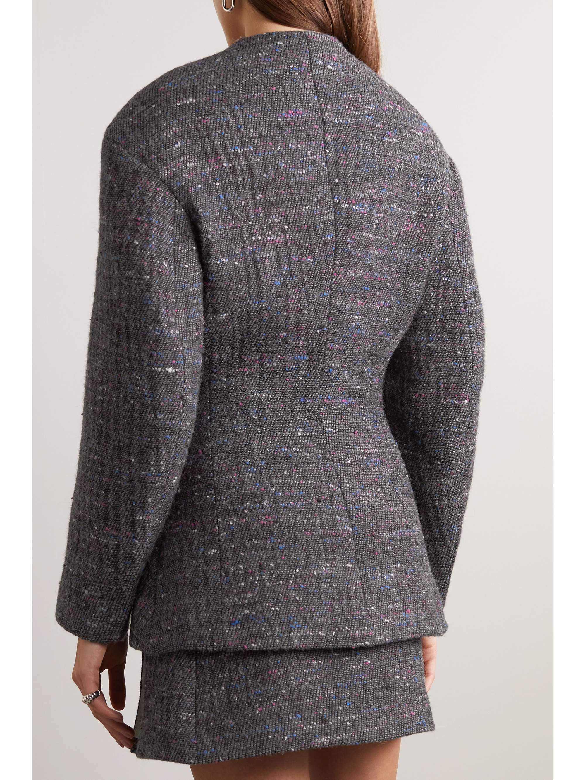 GANNI + NET SUSTAIN recycled wool-blend bouclé blazer