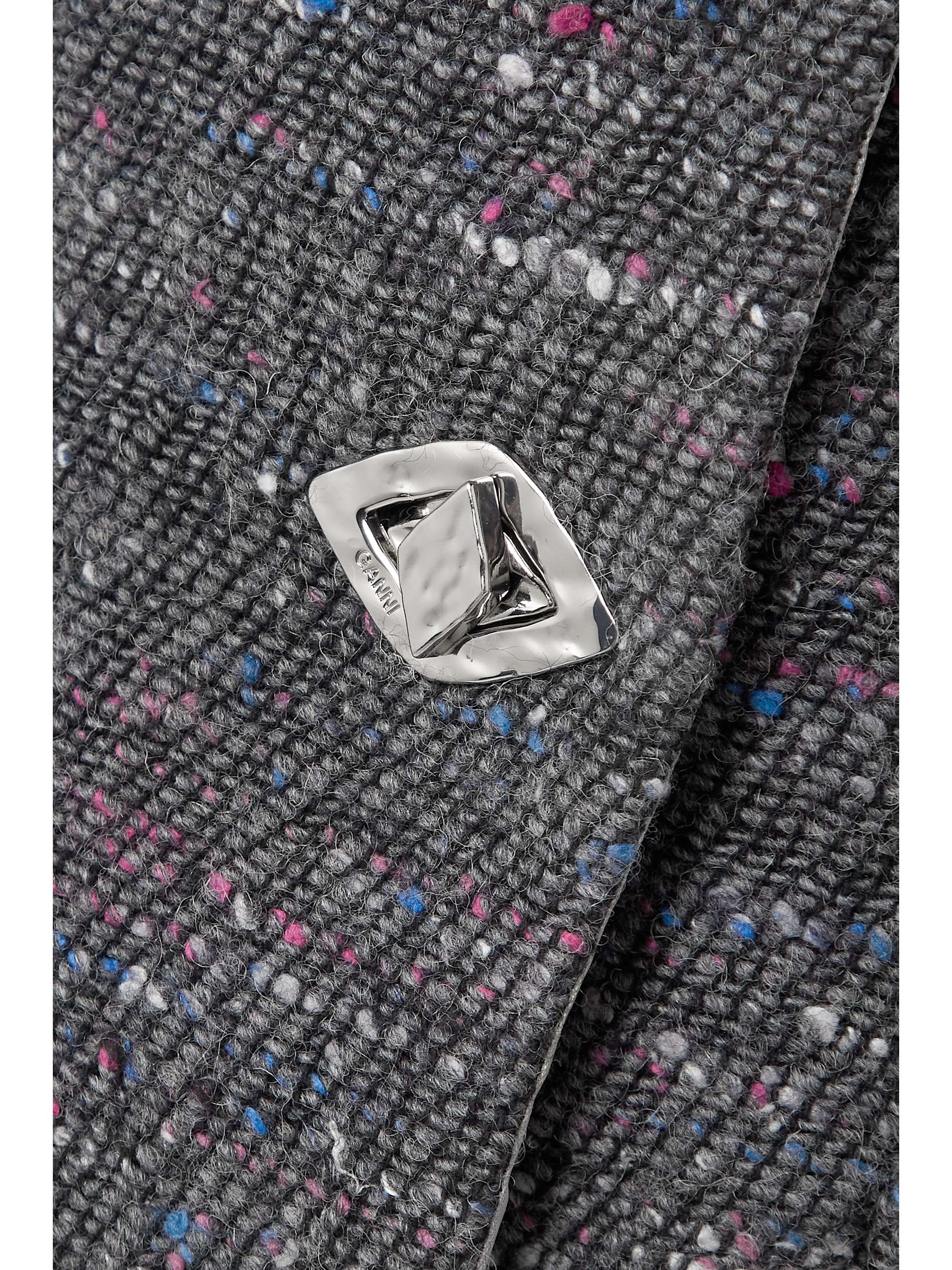 GANNI + NET SUSTAIN recycled wool-blend bouclé blazer