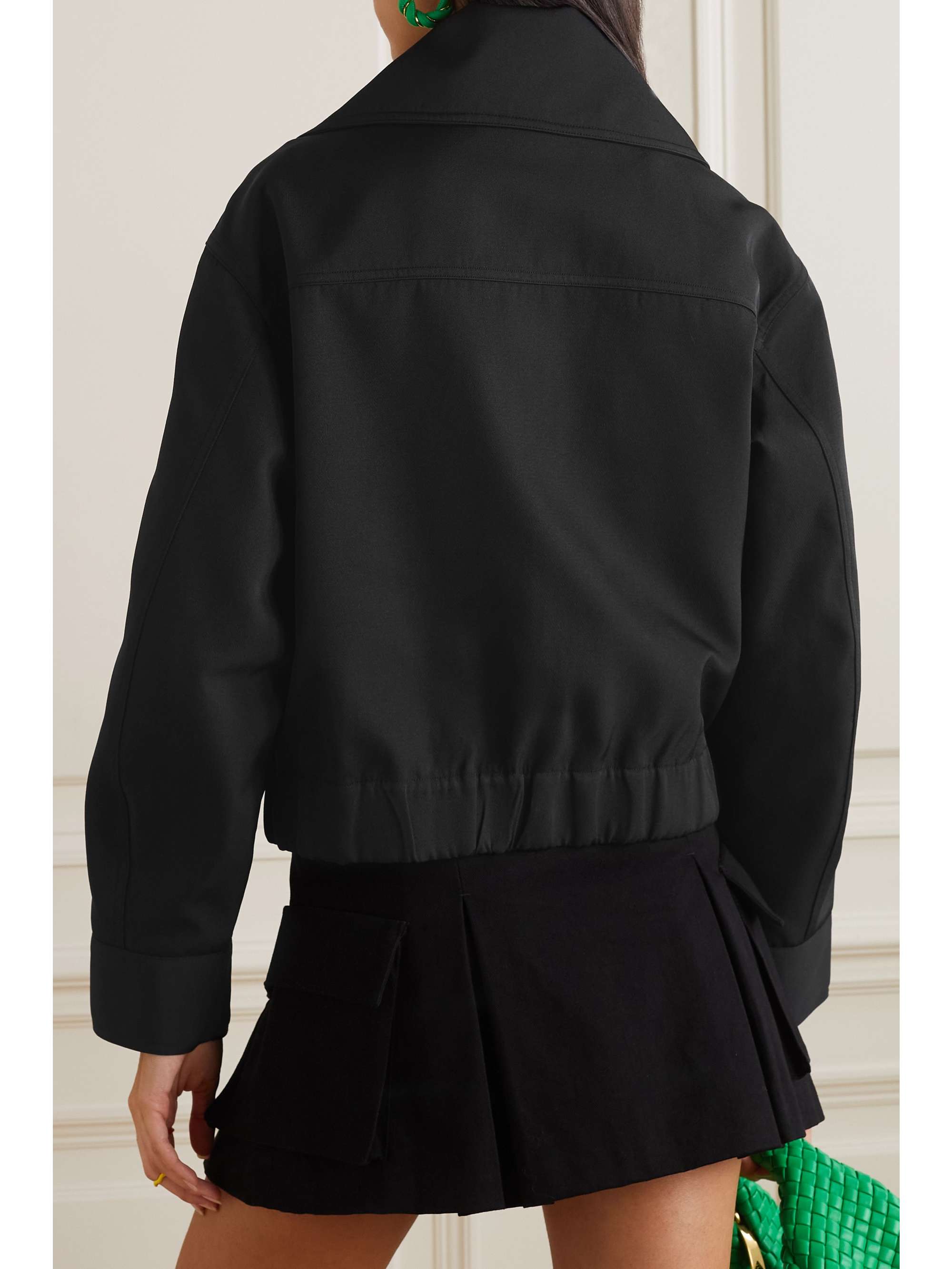 GANNI + NET SUSTAIN recycled twill jacket