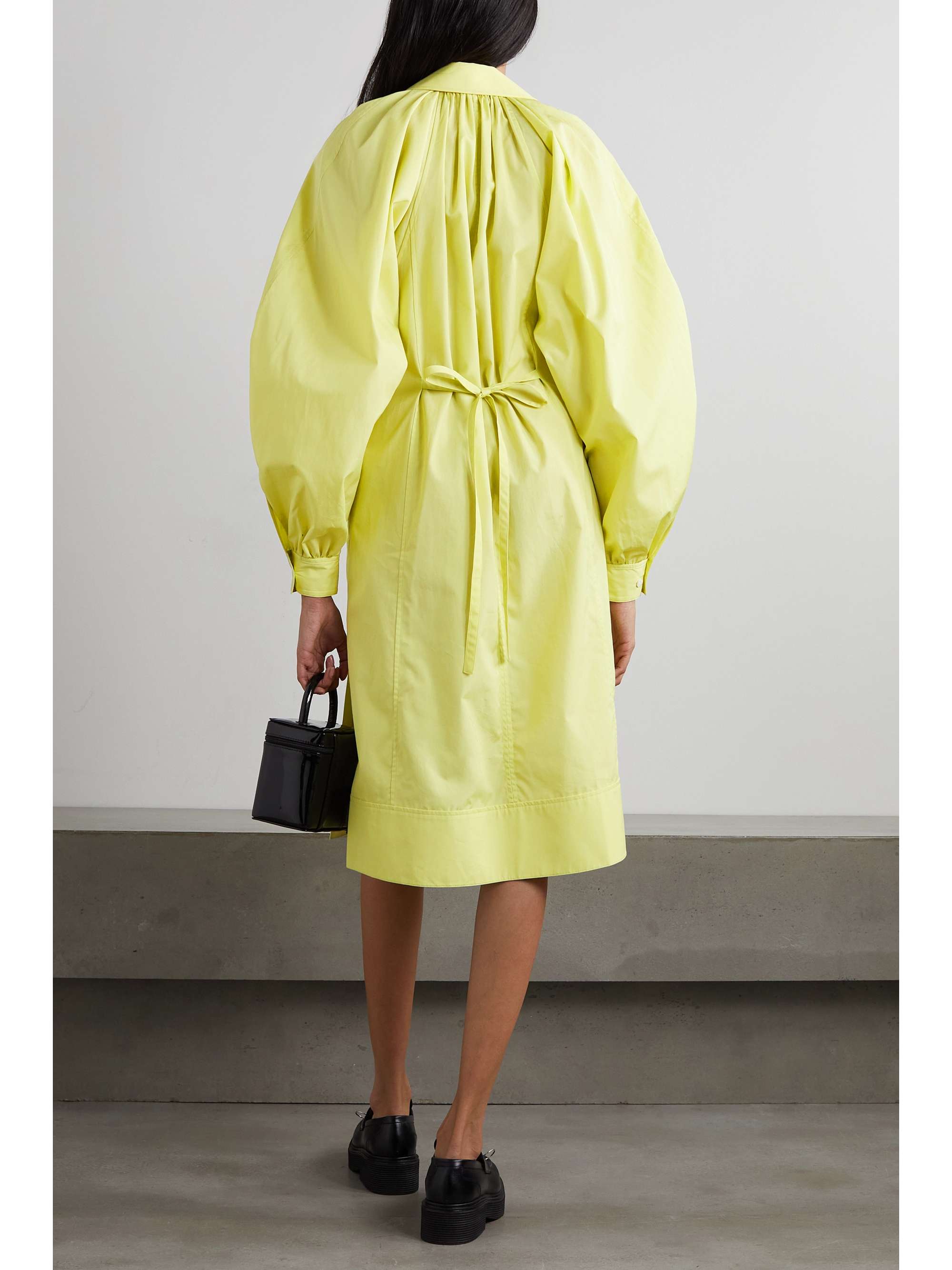 3.1 PHILLIP LIM 벨트 코튼 포플린 미니 셔츠 드레스