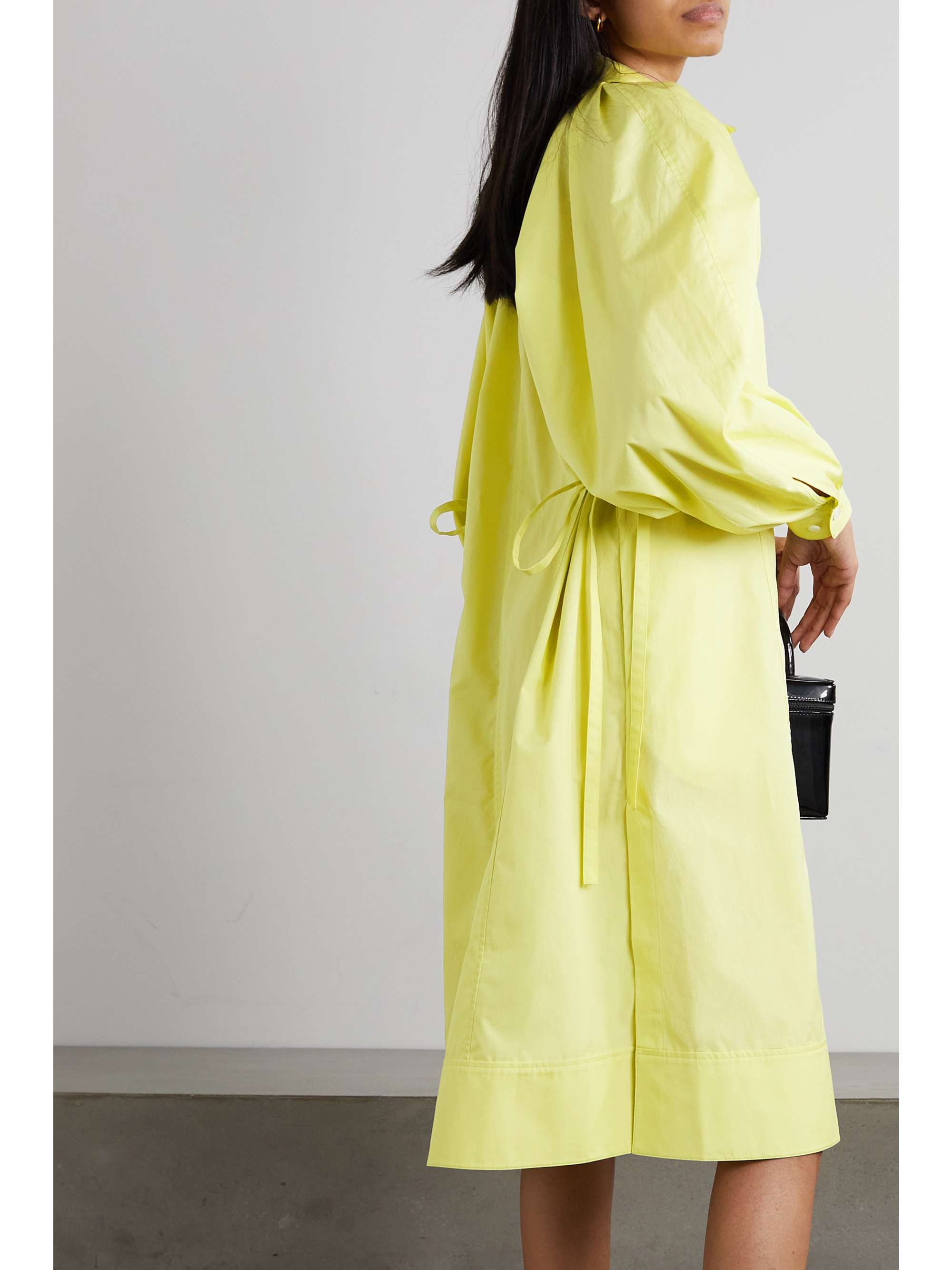 3.1 PHILLIP LIM 벨트 코튼 포플린 미니 셔츠 드레스