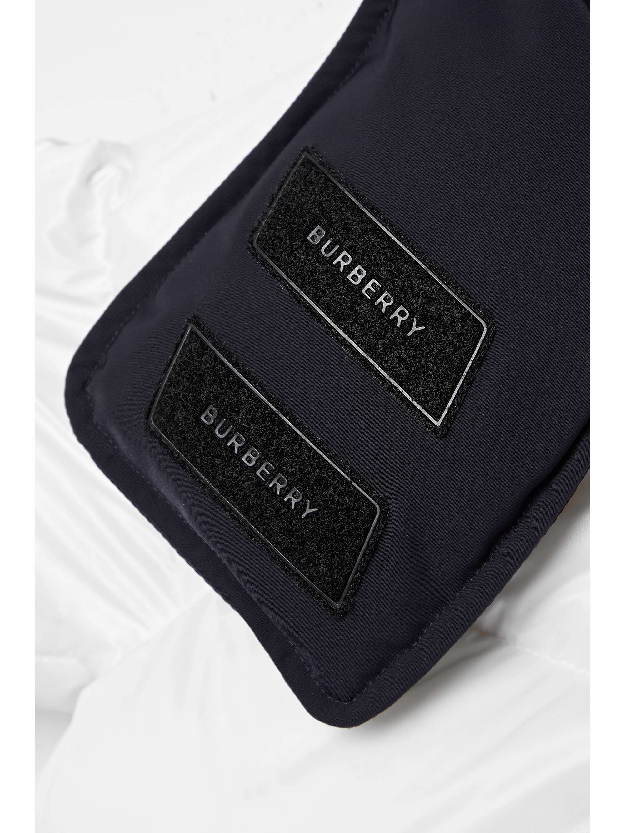 BURBERRY 크롭 후드 퀼팅 셸 코트