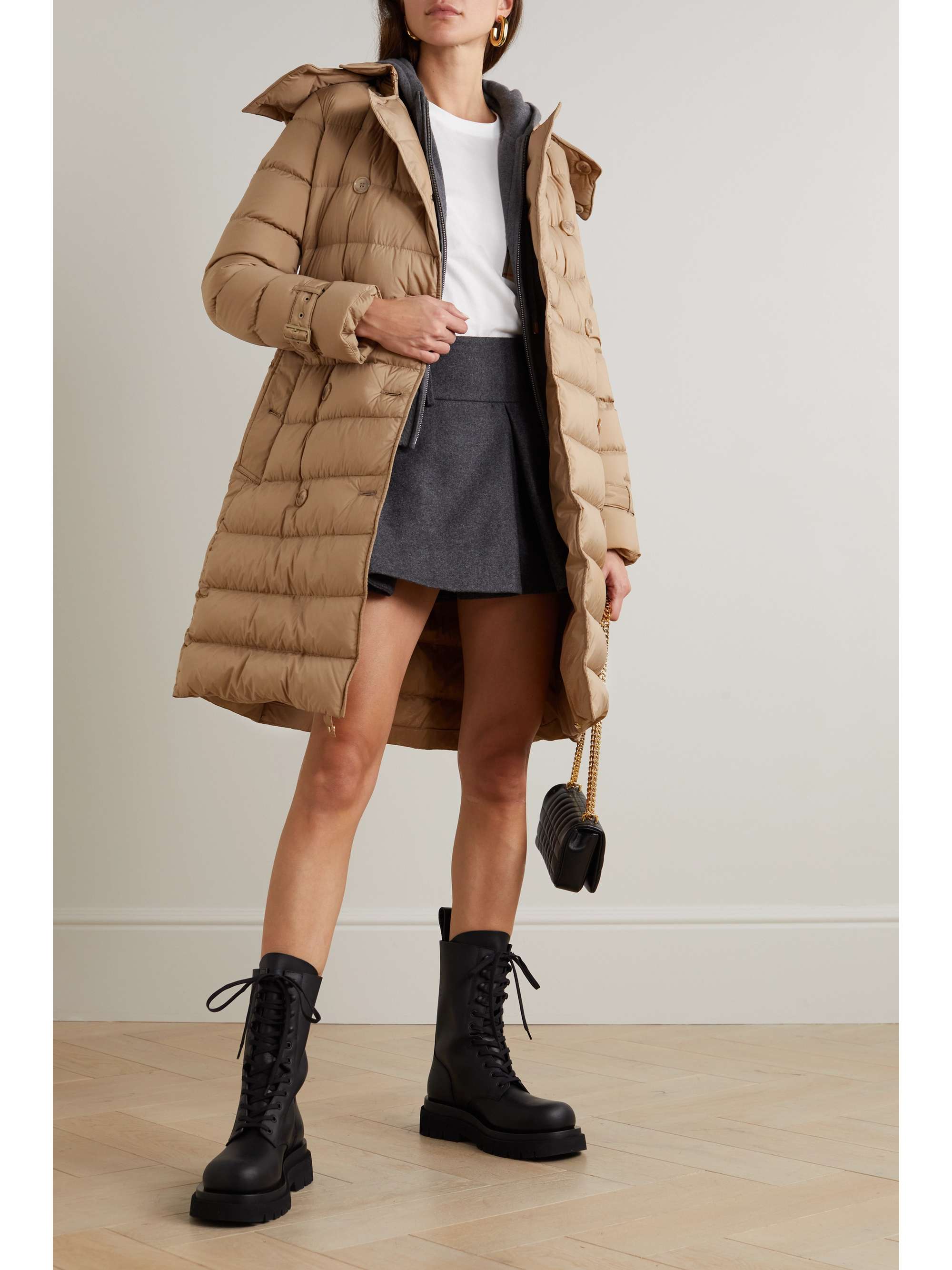 Portræt Defekt miles BURBERRY Hooded quilted shell down coat | NET-A-PORTER