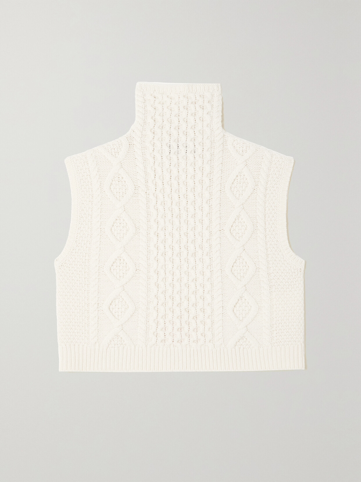 Polo Ralph Lauren - Aran Cable-knit Wool And Cashmere-blend Turtleneck Sweater - Cream