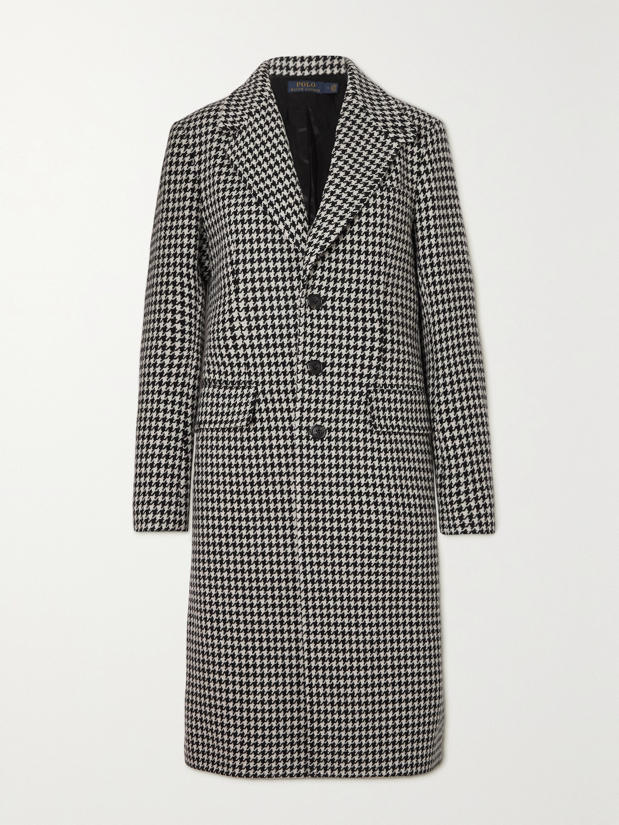 Polo Ralph Lauren - Preston Houndstooth Recycled Wool-blend Coat - Black