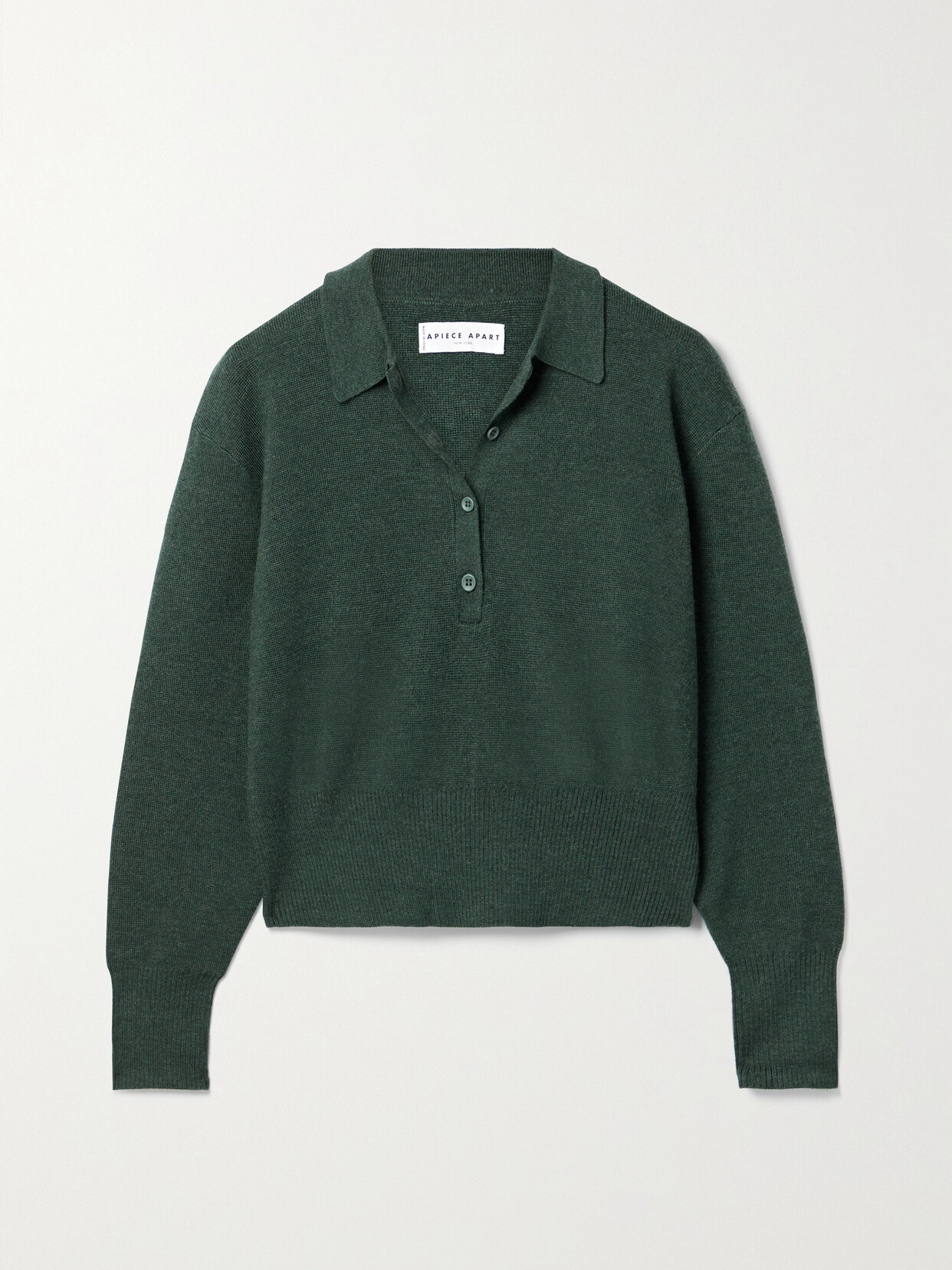 APIECE APART - Kari Wool Polo Sweater - Green