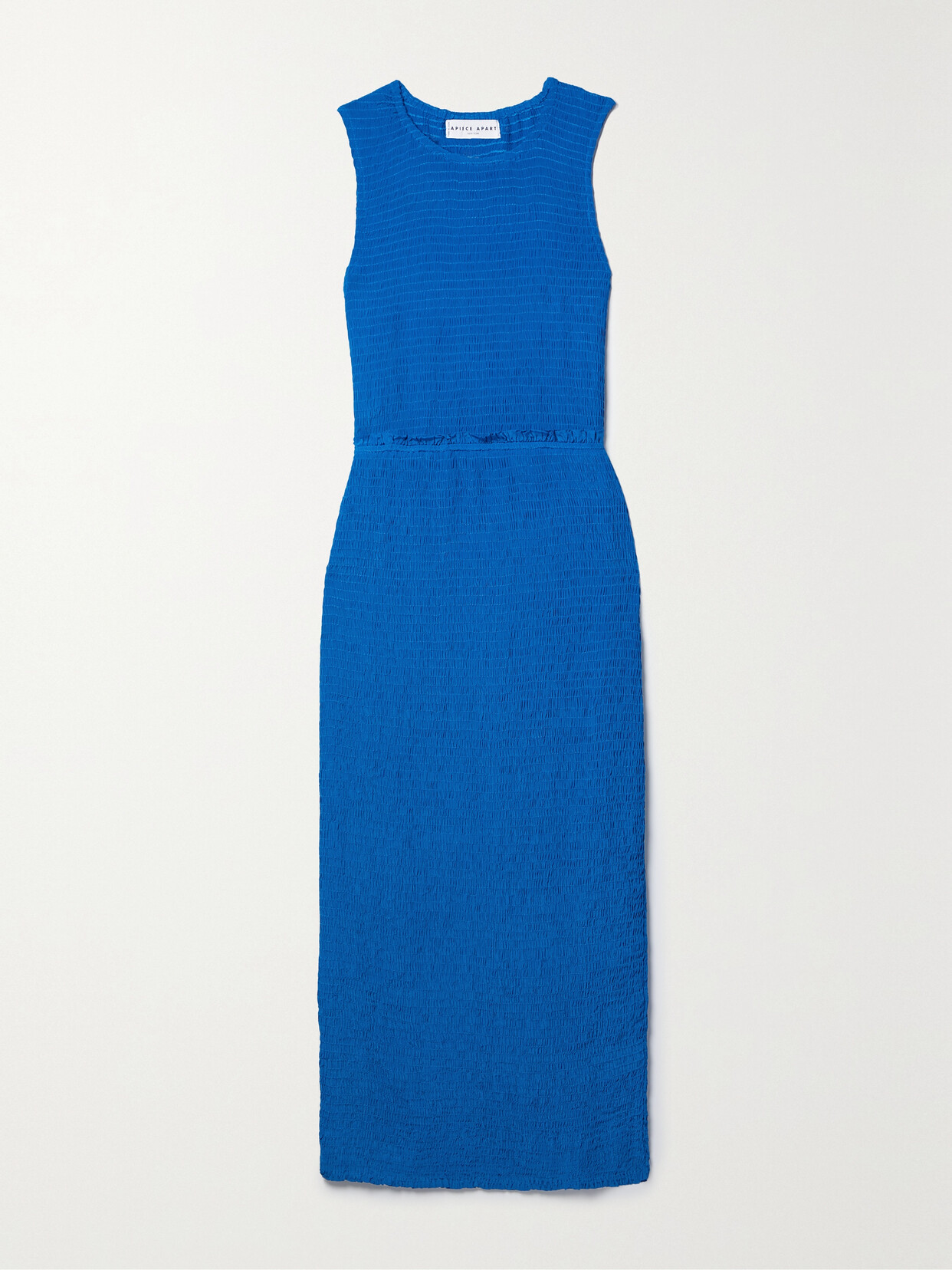 APIECE APART - Suenos Shirred Crepe Midi Dress - Blue