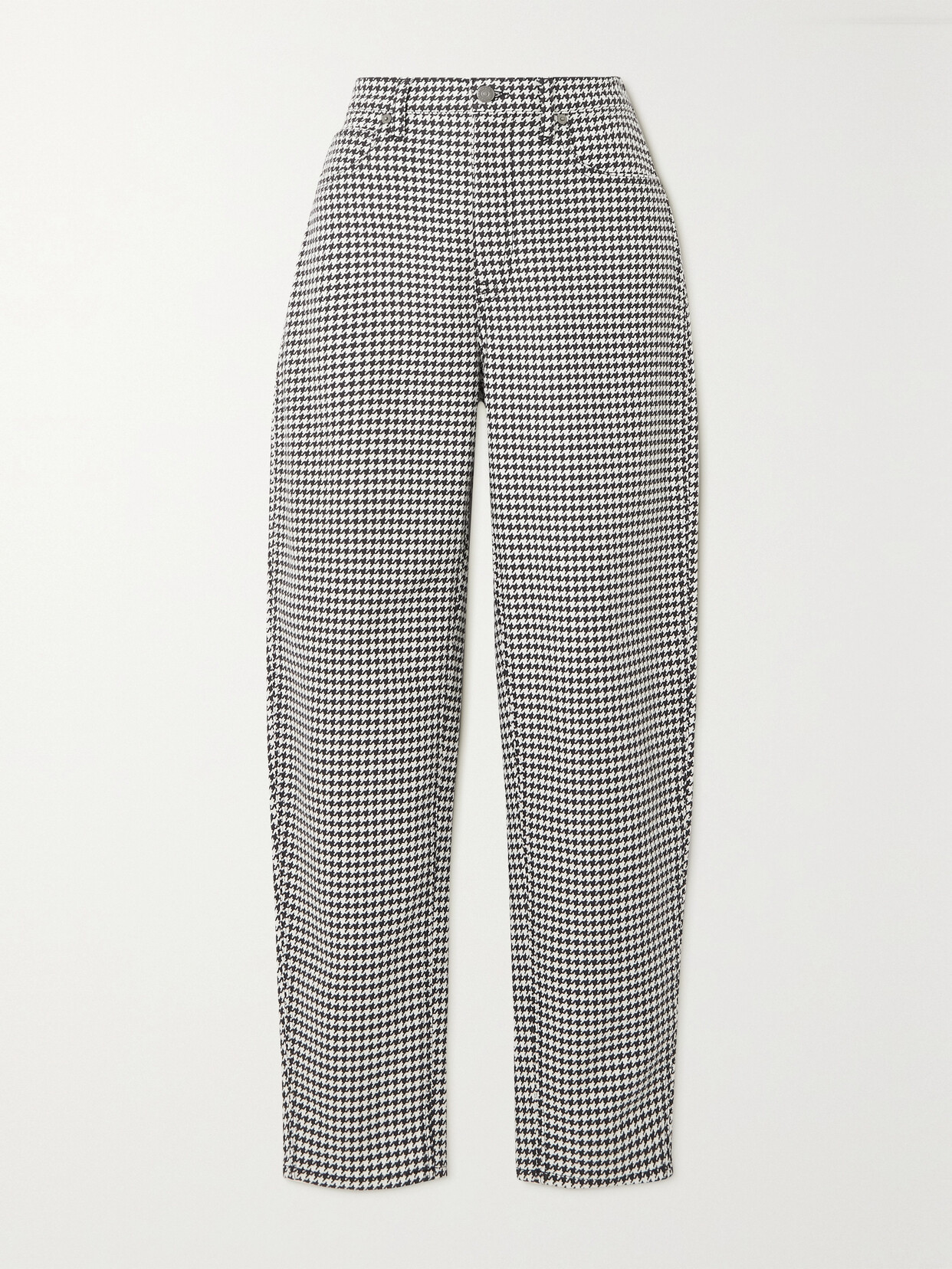 Polo Ralph Lauren - Houndstooth Cotton-blend Tweed Tapered Pants - Black