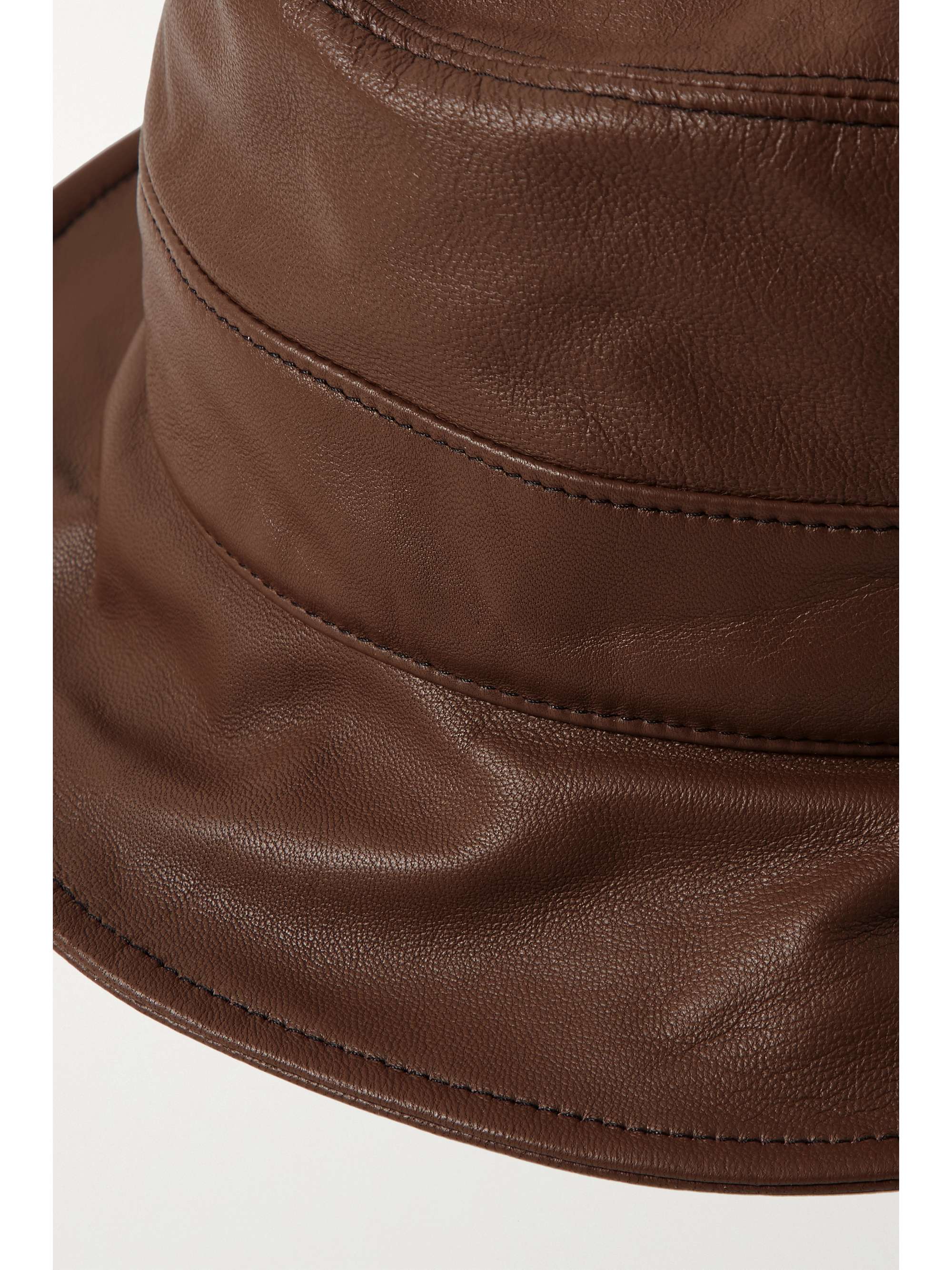 GIGI BURRIS + NET SUSTAIN Forsyth leather bucket hat