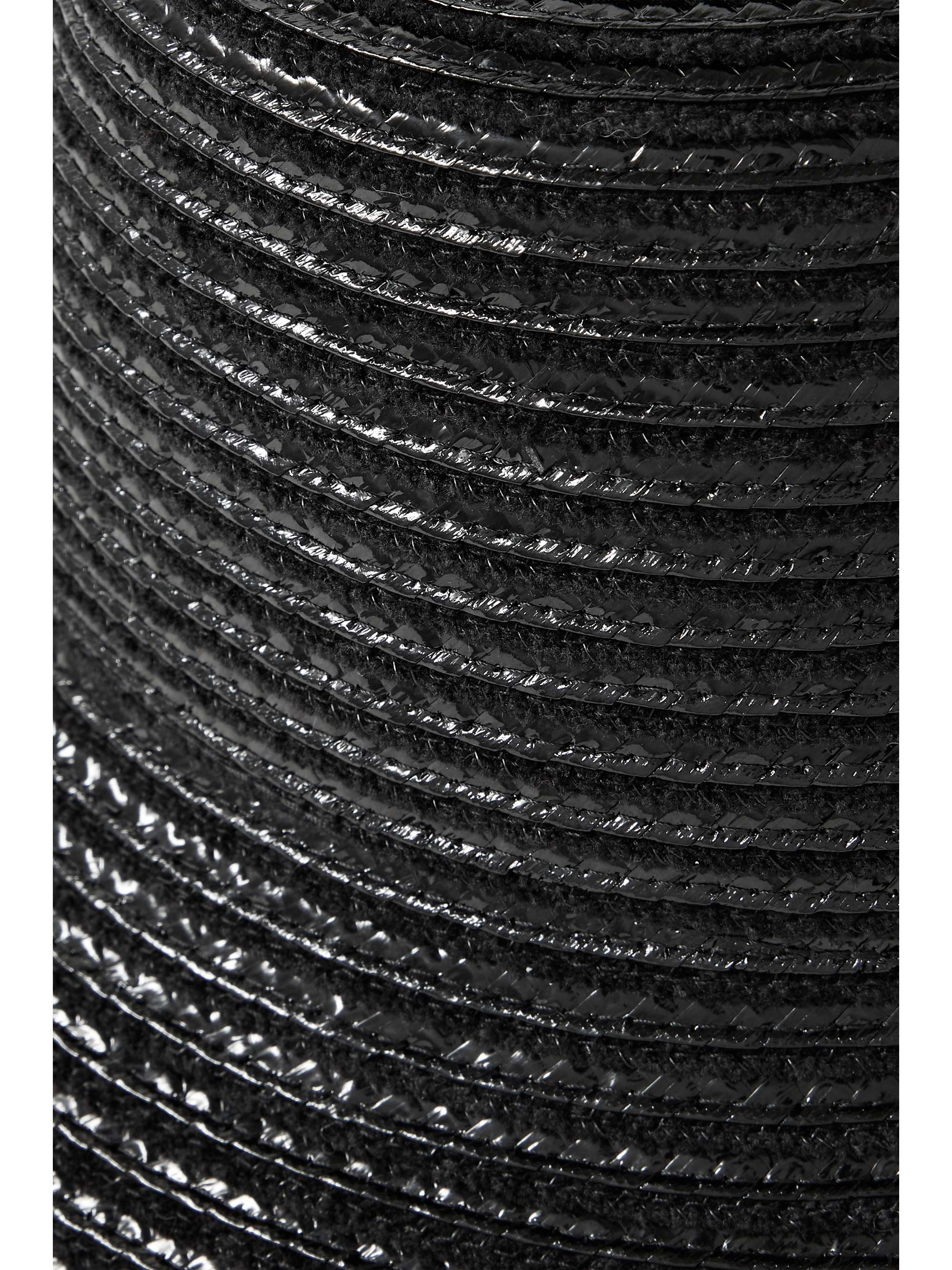 GIGI BURRIS + NET SUSTAIN Ida straw and wool-chenille bucket hat