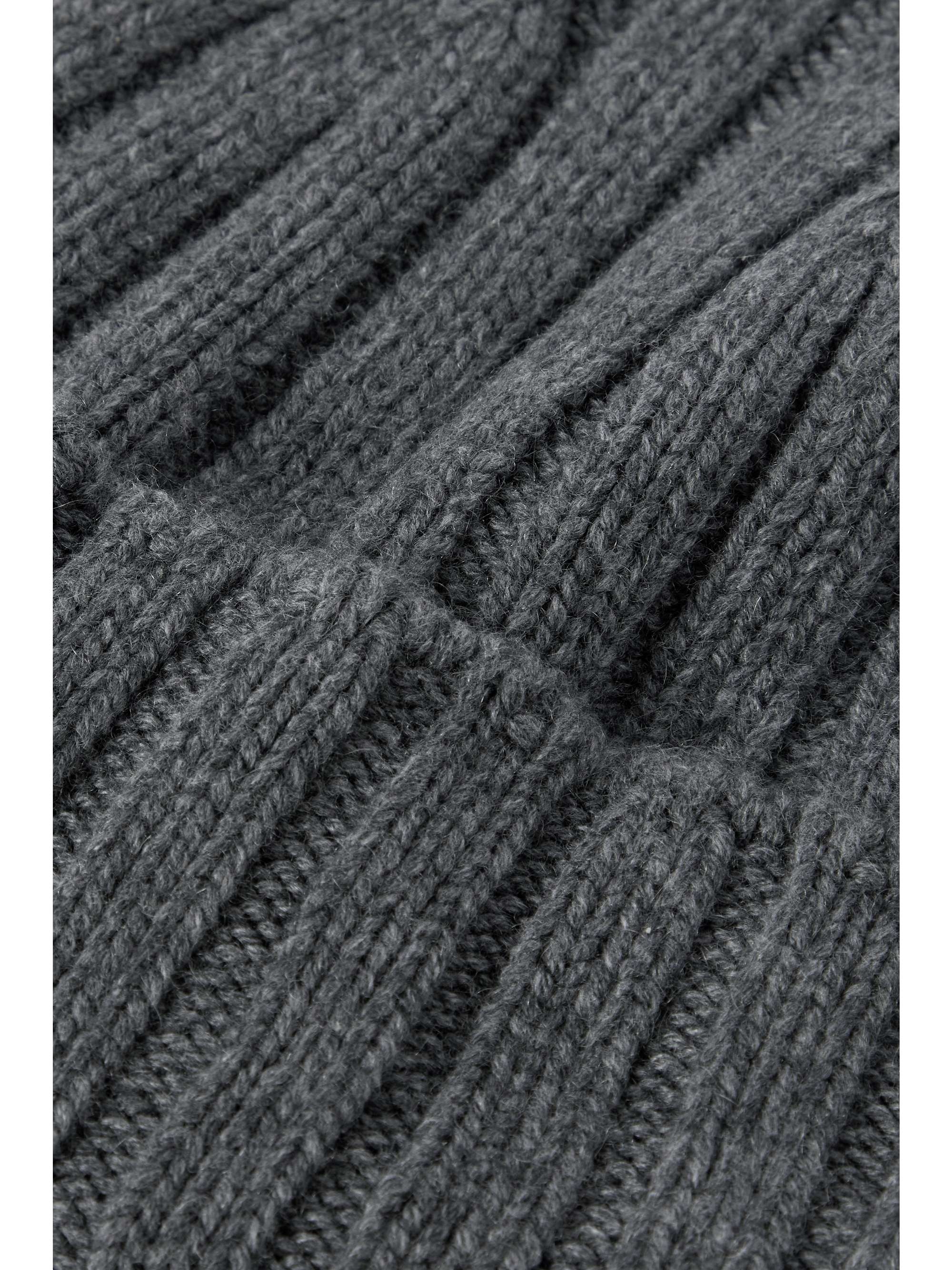 JOHNSTONS OF ELGIN Ribbed cashmere beanie