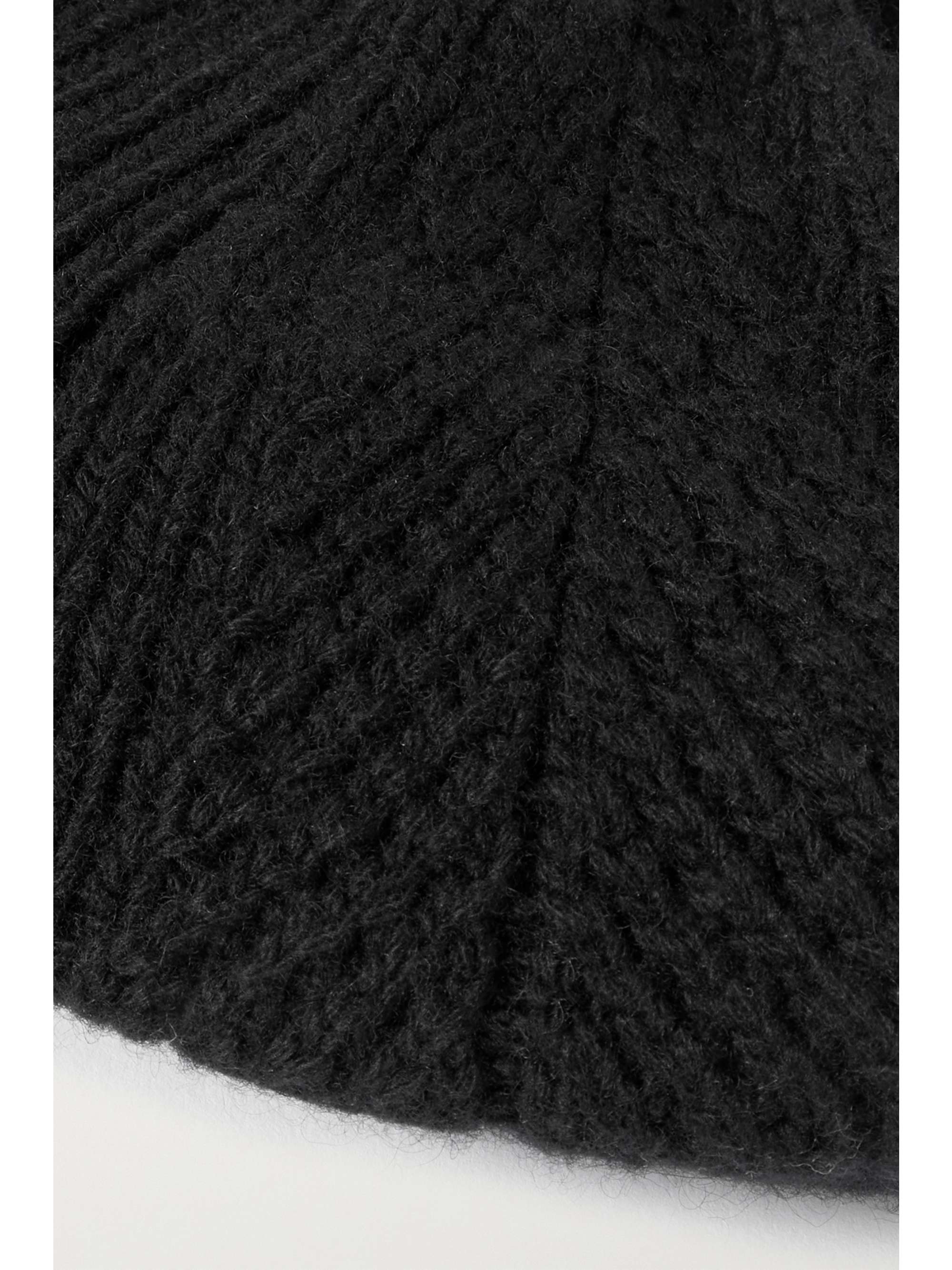 JOHNSTONS OF ELGIN Herringbone cashmere beret NETAPORTER