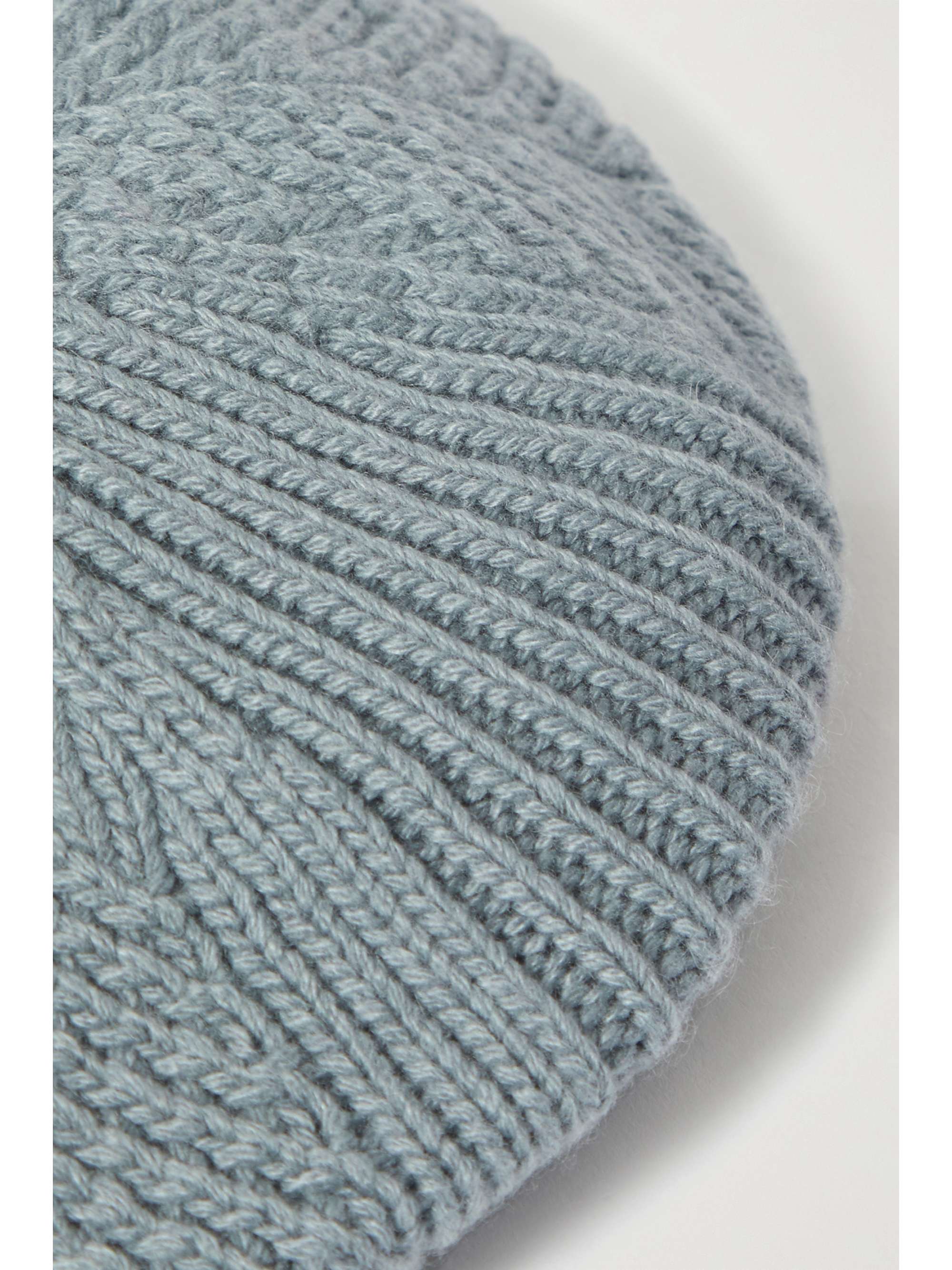 JOHNSTONS OF ELGIN Herringbone cashmere beret