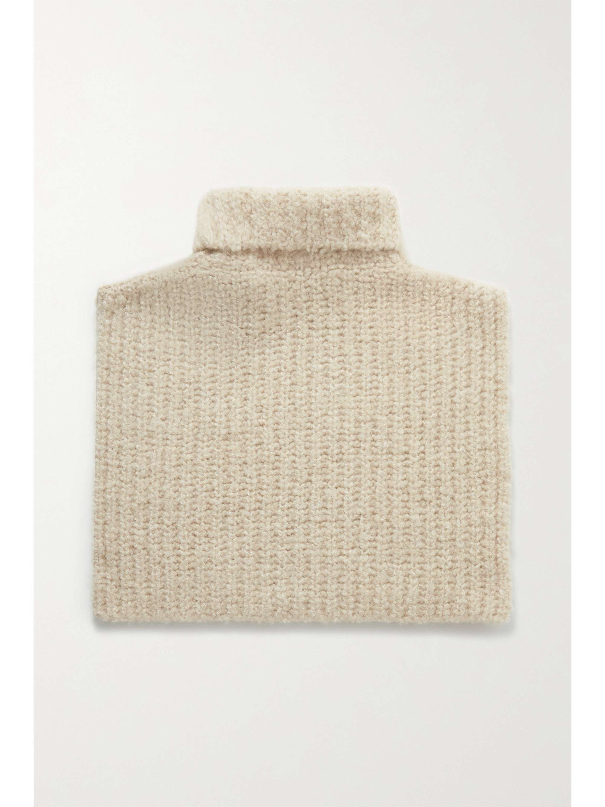 LORO PIANA Ribbed cashmere turtleneck dickey