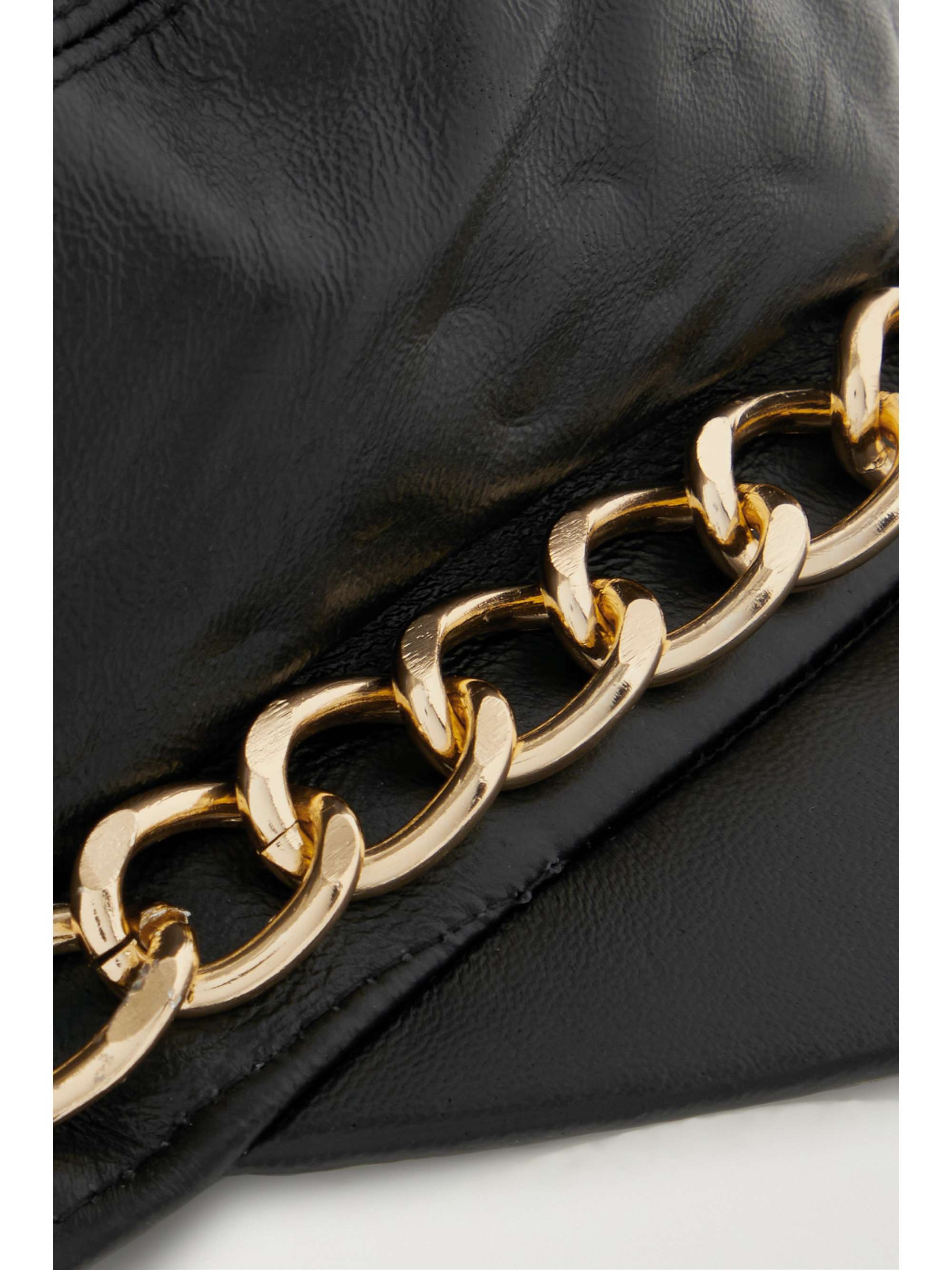 EUGENIA KIM Marina chain-embellished leather cap