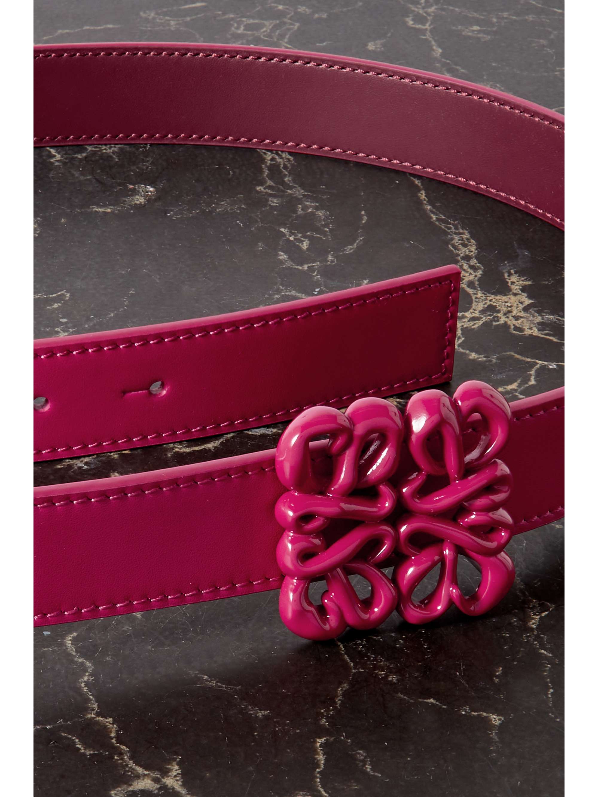 LOEWE Anagram leather belt