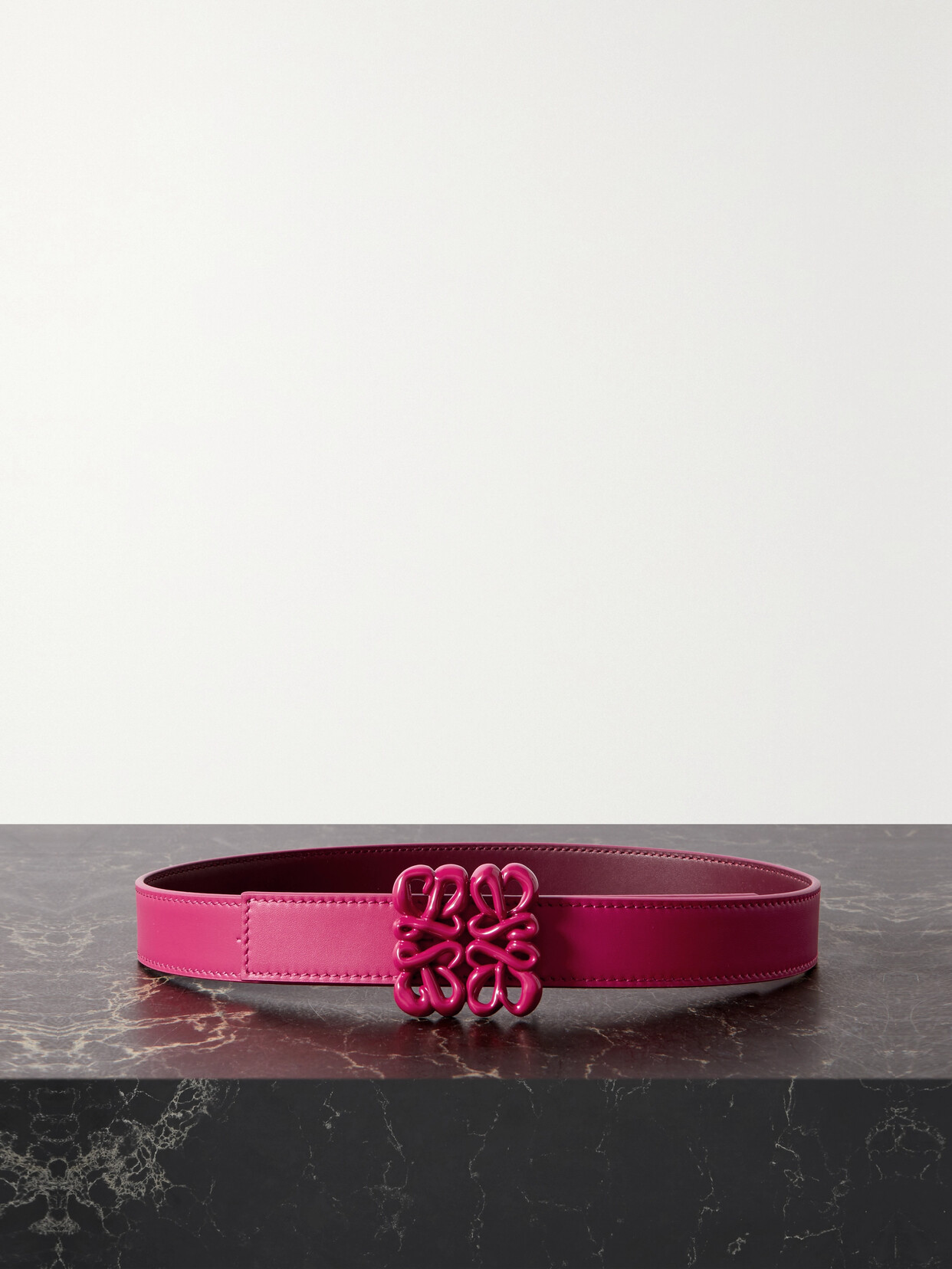 Loewe - Anagram Leather Belt - Pink