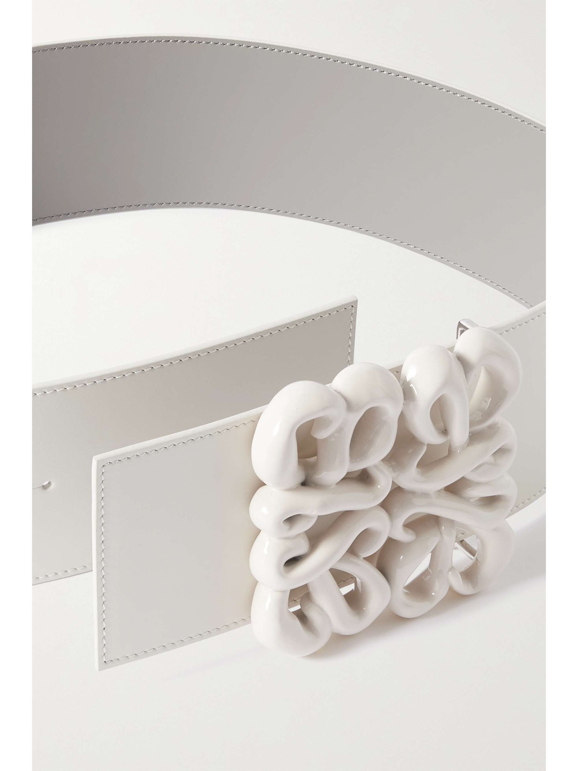 LOEWE Embellished leather waist belt