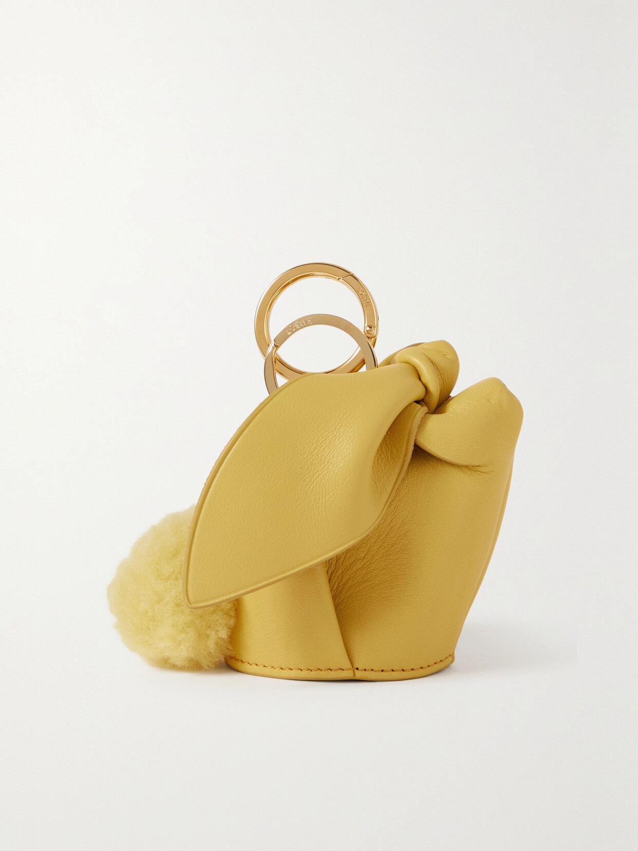 Loewe - Bunny Leather Coin Purse - Yellow