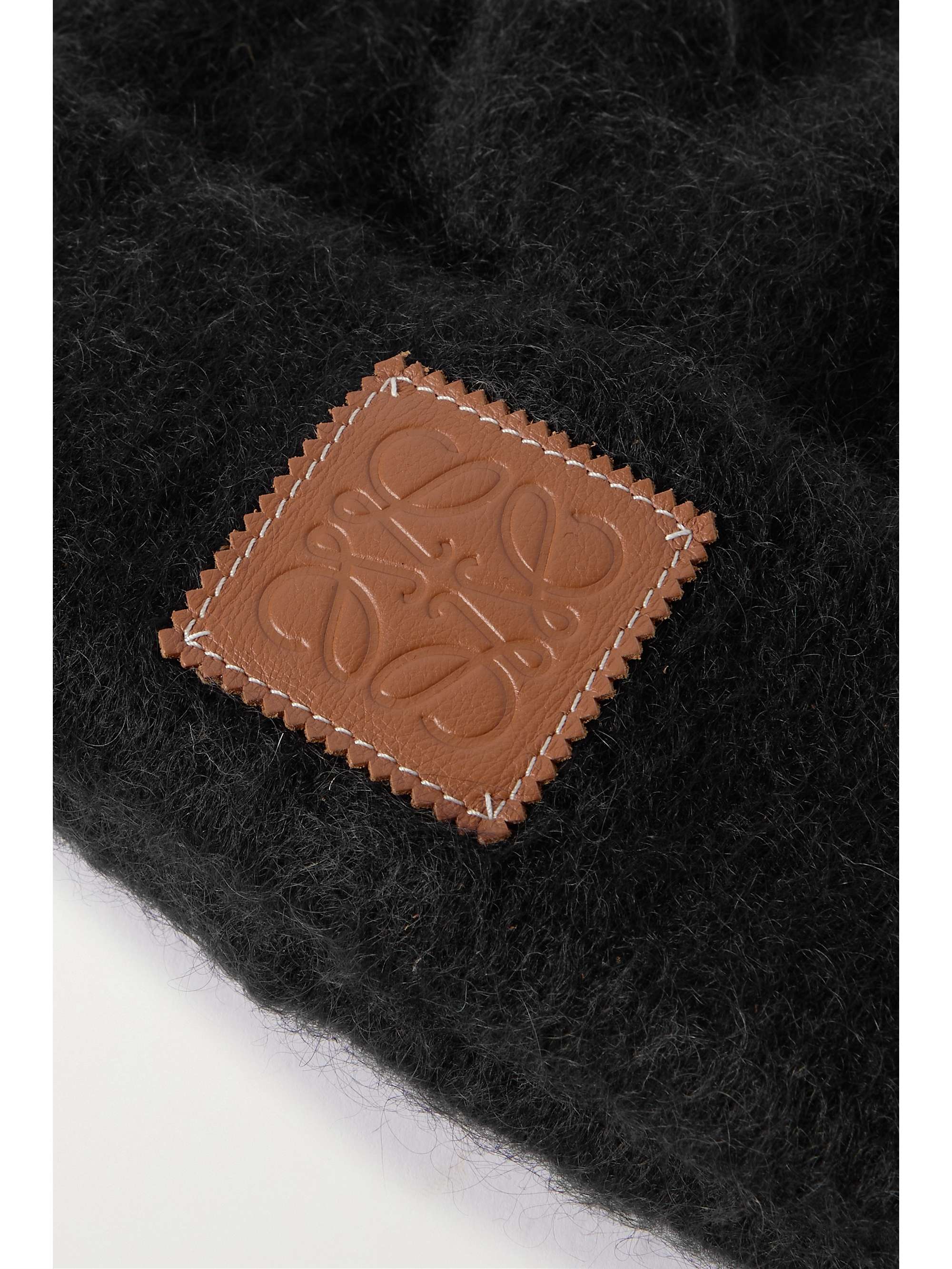 LOEWE Brushed mohair-blend beanie