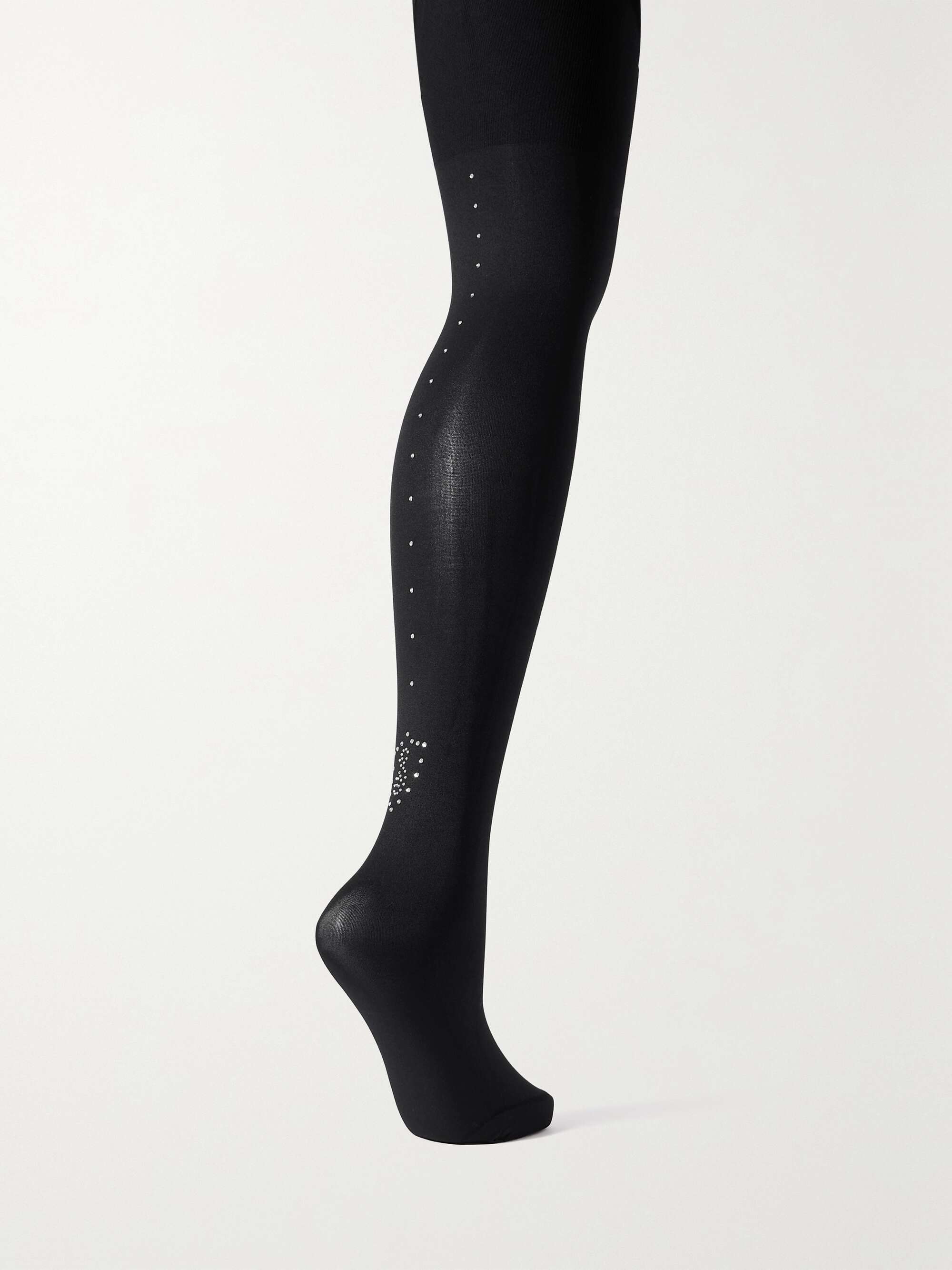 BURBERRY Crystal-embellished 55 denier tights