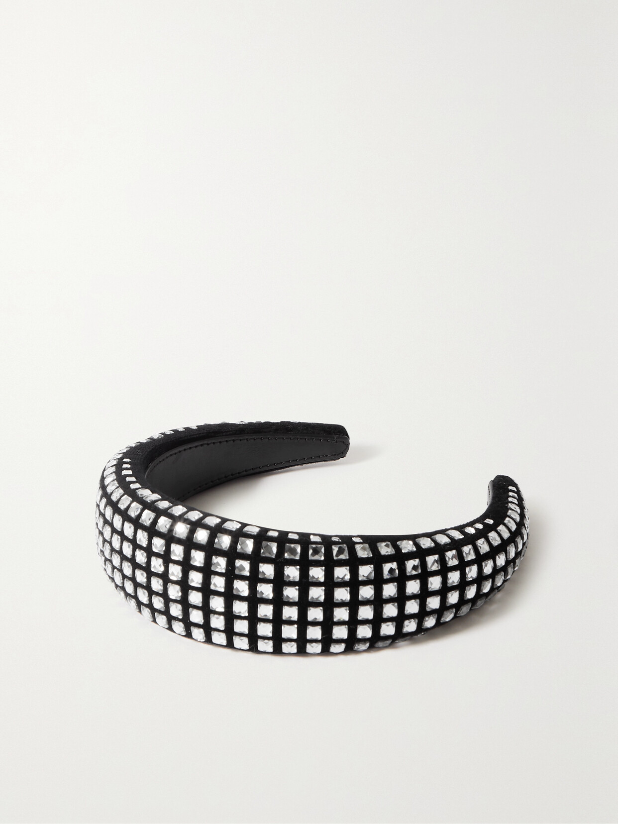 Burberry - Embellished Velvet Headband - Black