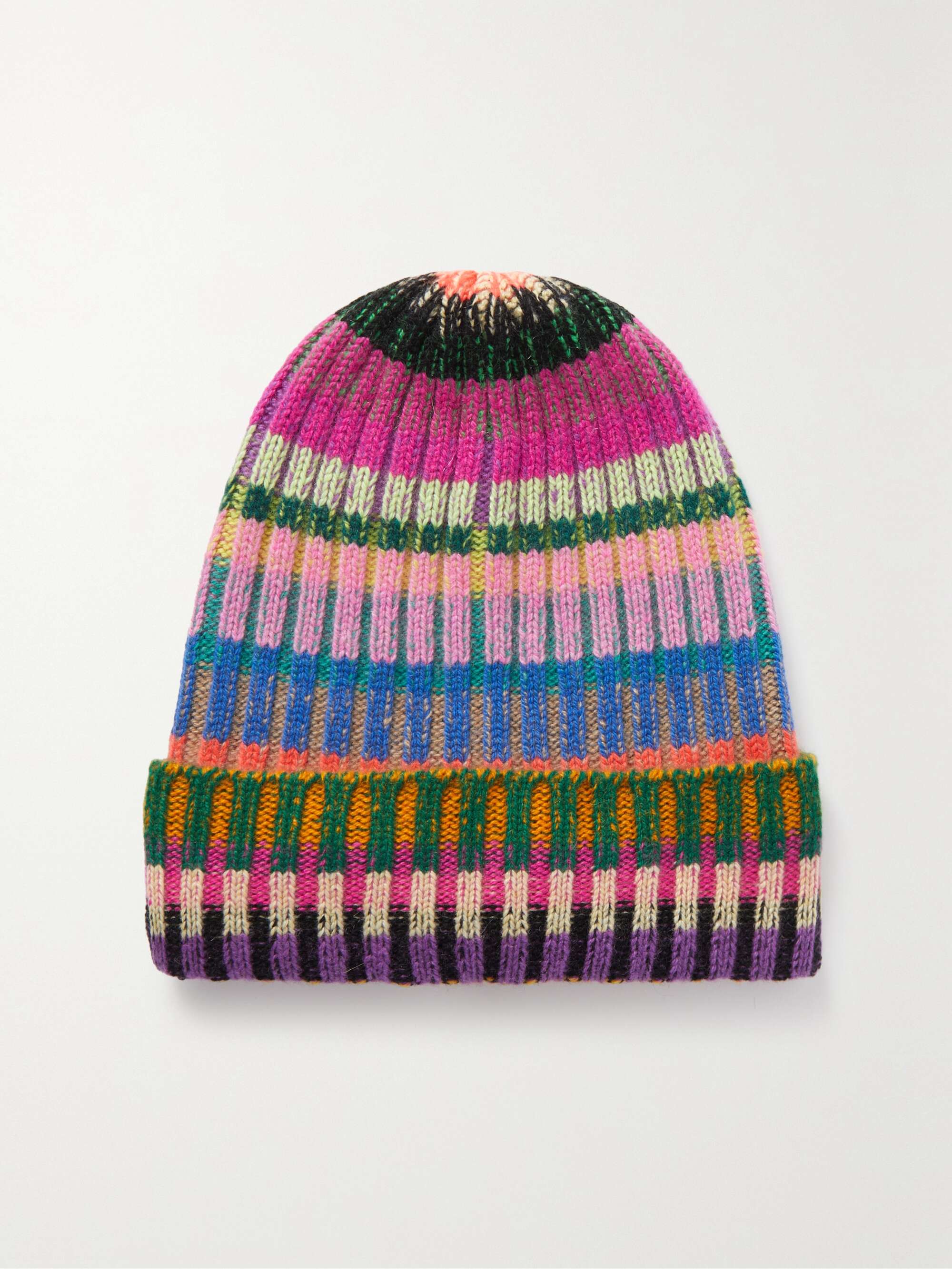 Green Parker ribbed cashmere beanie THE ELDER STATESMAN NETAPORTER