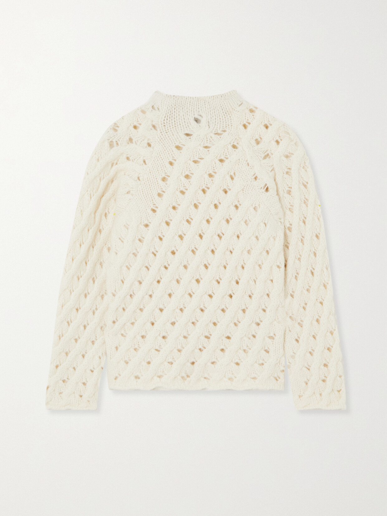 Envelope1976 - Eik Open-knit Alpaca, Cotton And Merino Wool-blend Sweater - Cream