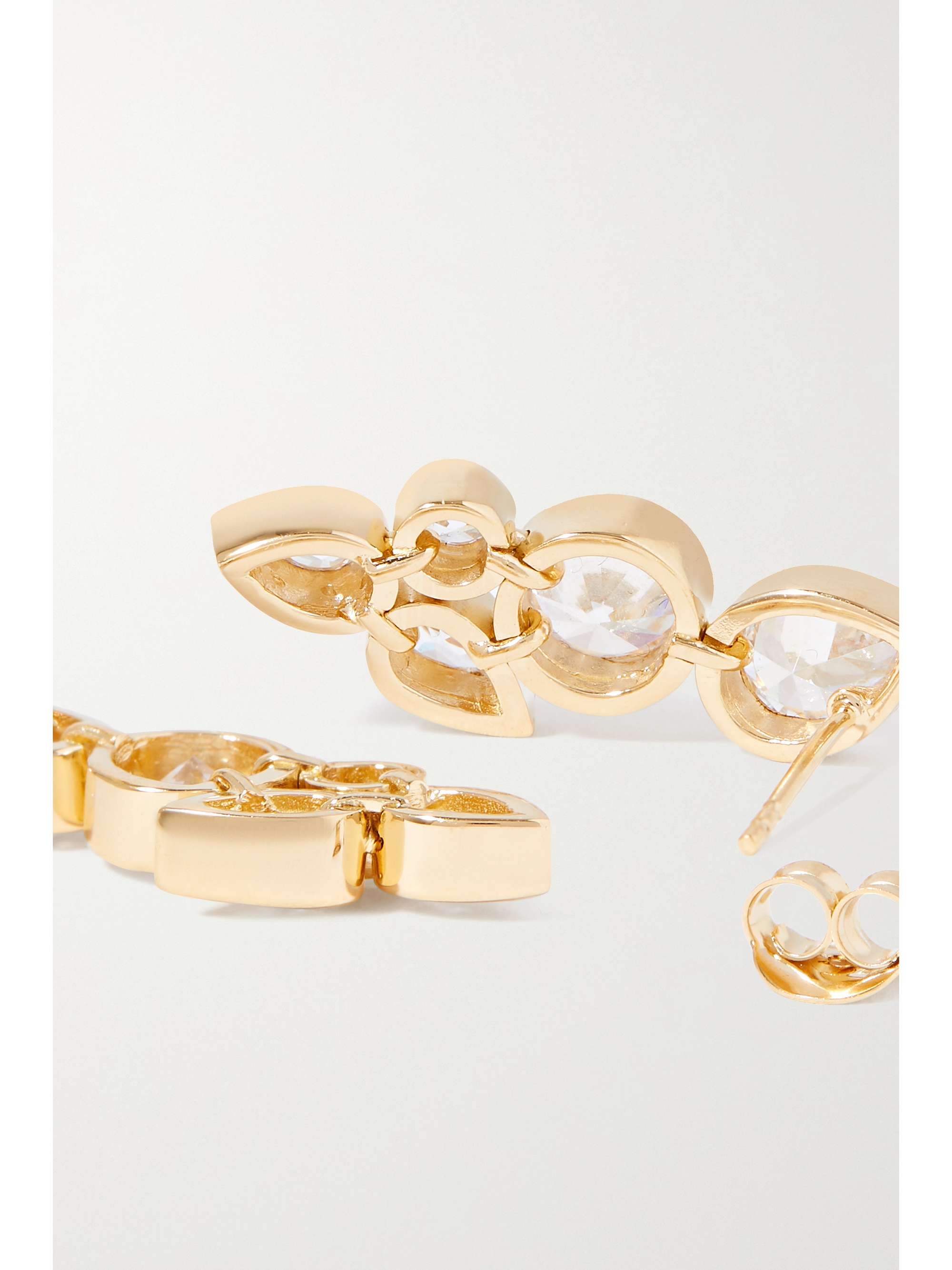 COMPLETEDWORKS No Rush gold-plated cubic zirconia earrings