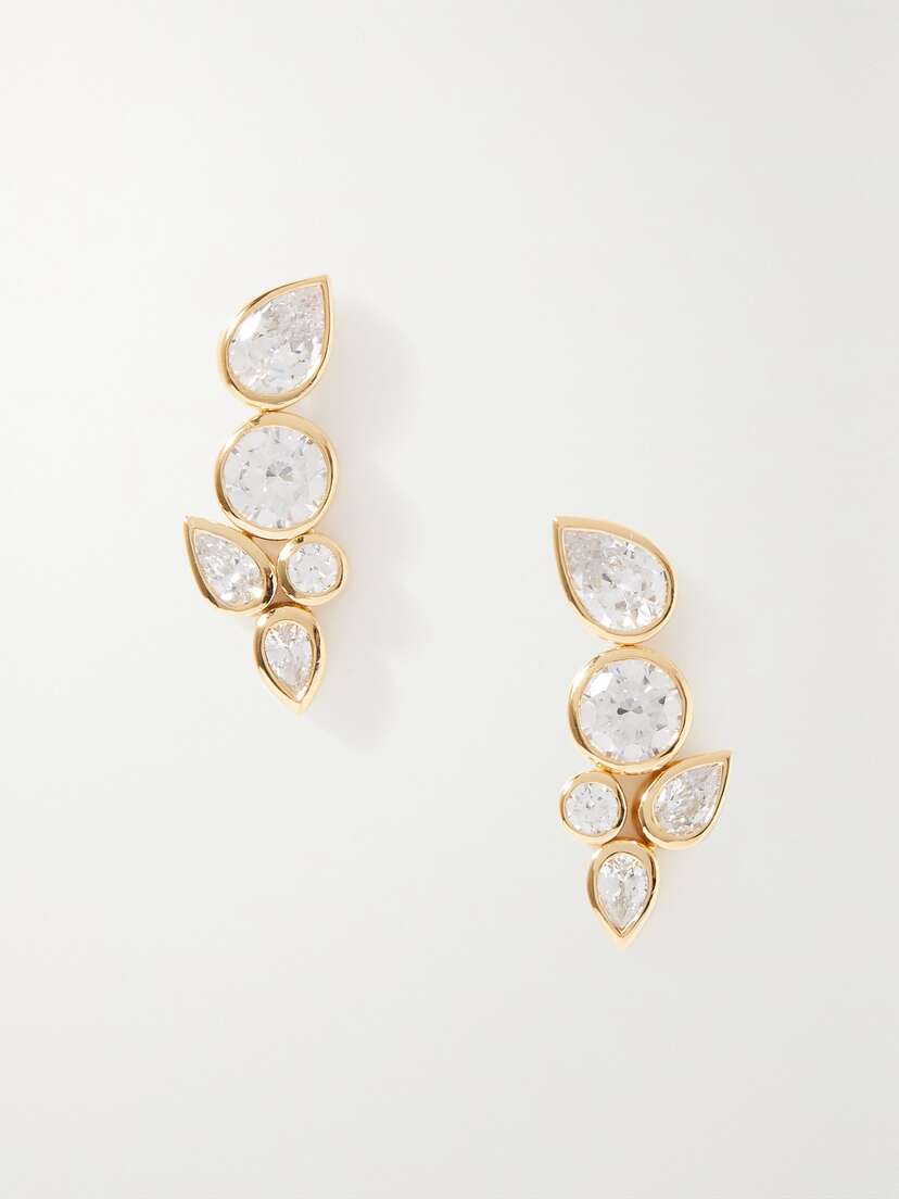 Completedworks + Net Sustain No Rush Recycled Gold Vermeil Cubic Zirconia Earrings