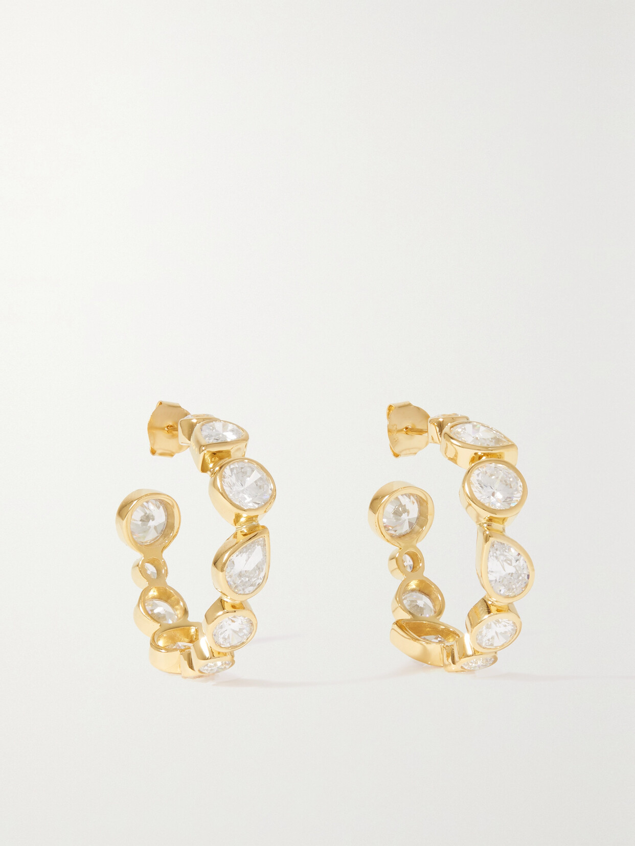 Completedworks - + Net Sustain Offset Recycled Gold Vermeil Cubic Zirconia Hoop Earrings - One size