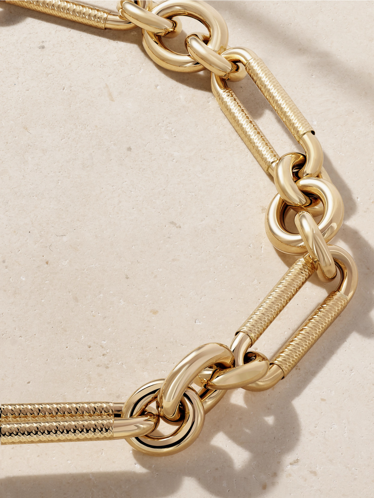 Lauren Rubinski Large 14-karat Gold Necklace In Gold