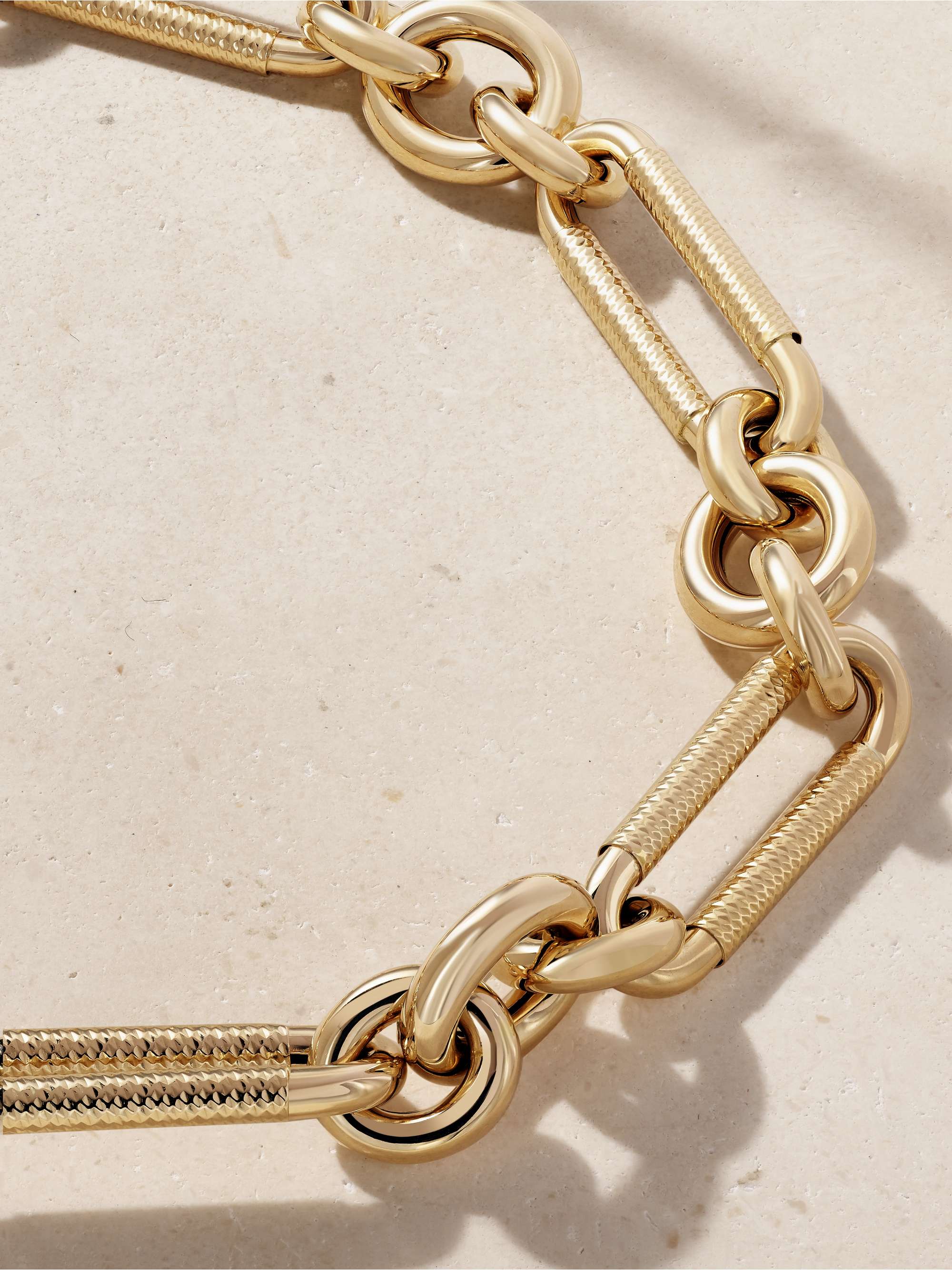 LAUREN RUBINSKI Large 14-karat gold necklace