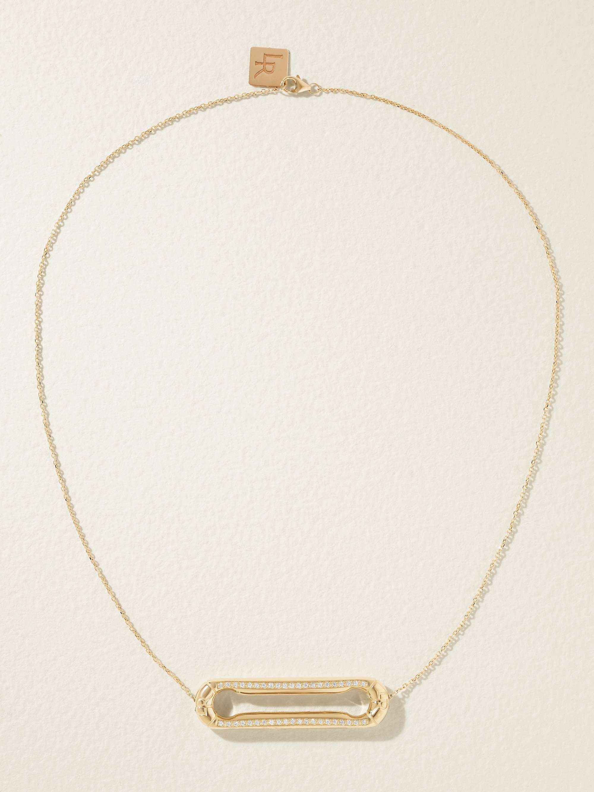LAUREN RUBINSKI Gold diamond necklace