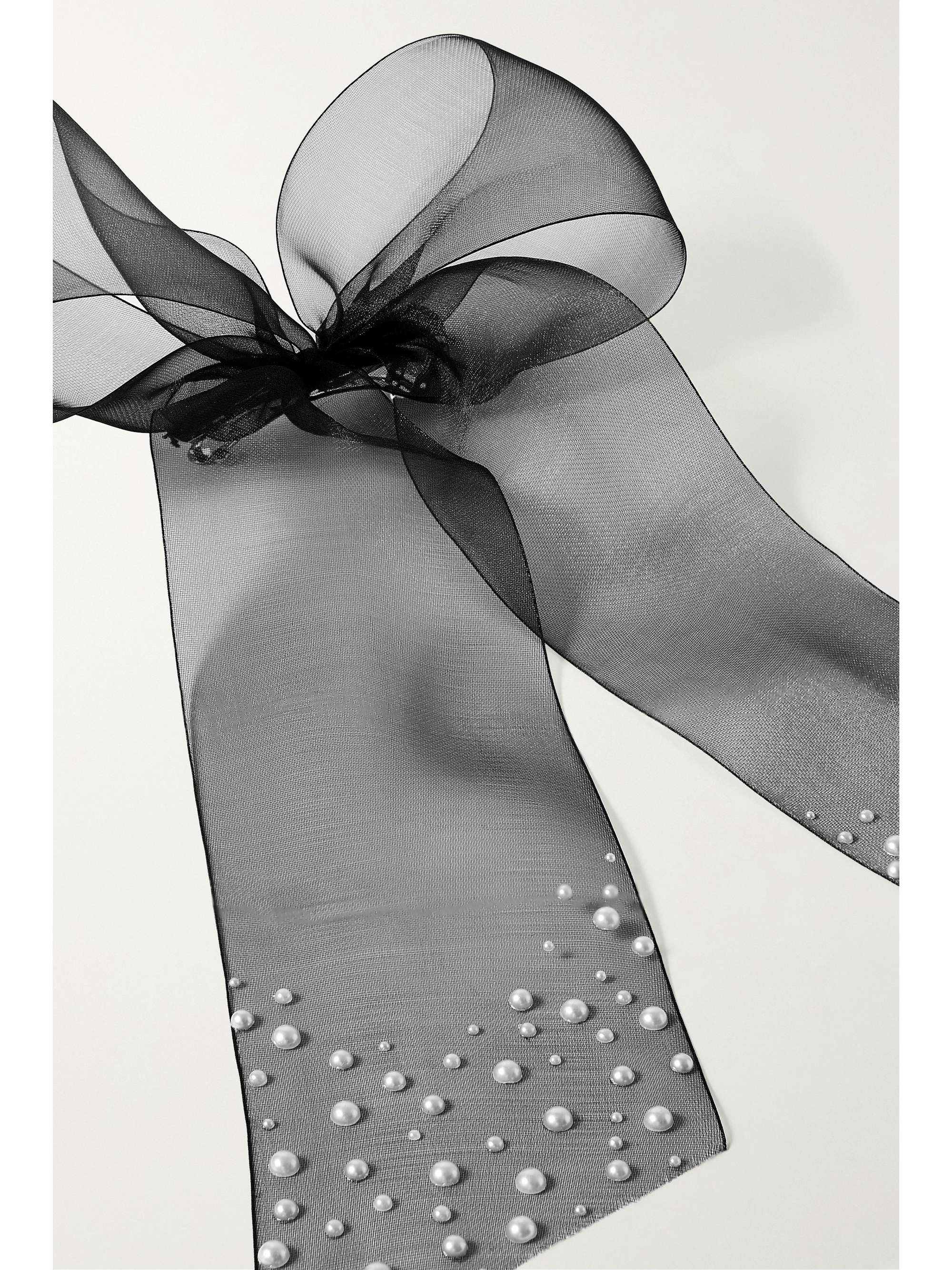 LELET NY Amy Haarspange aus Organza mit Kunstperlen